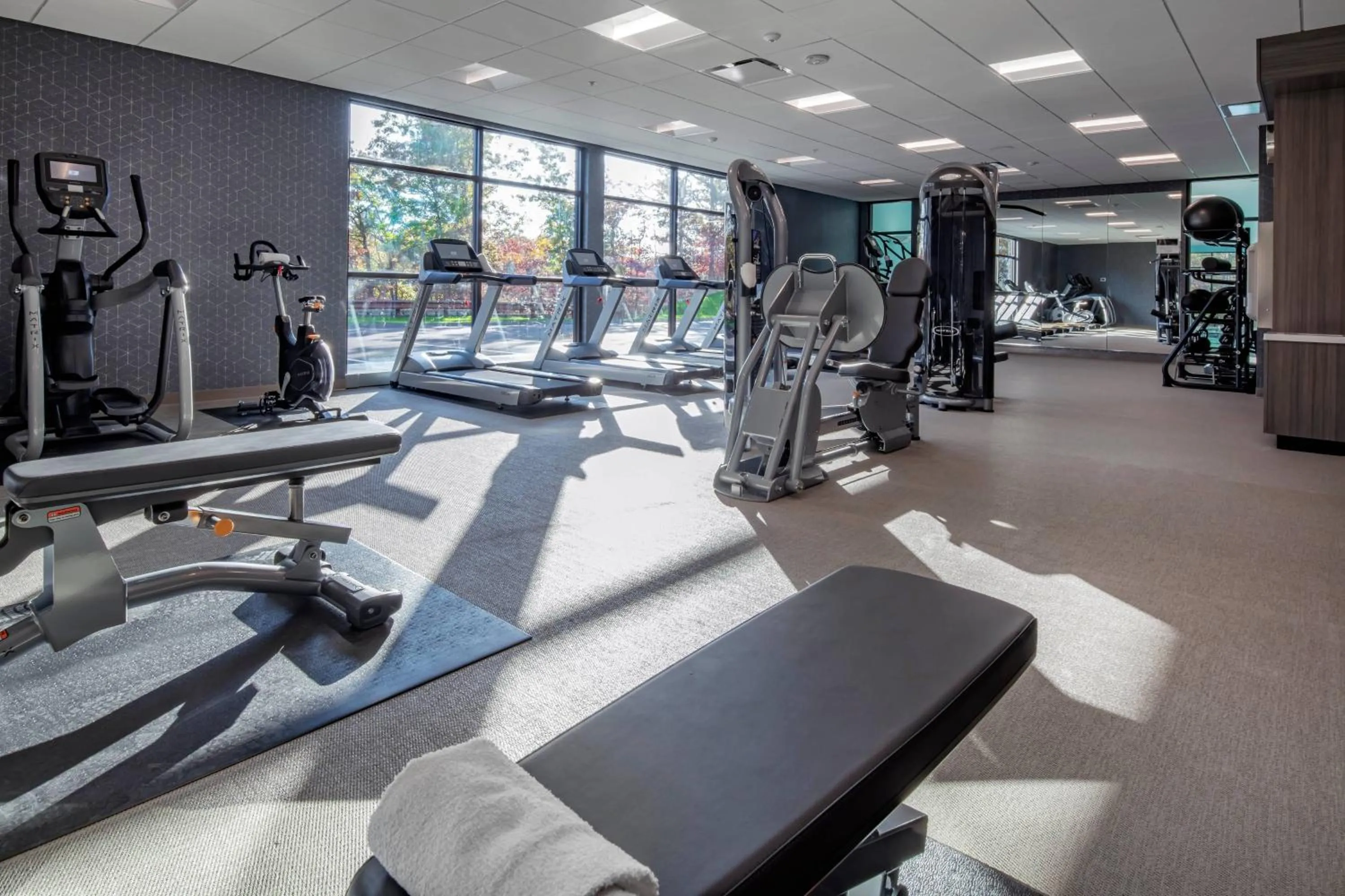 Fitness centre/facilities in SpringHill Suites By Marriott Wrentham Plainville