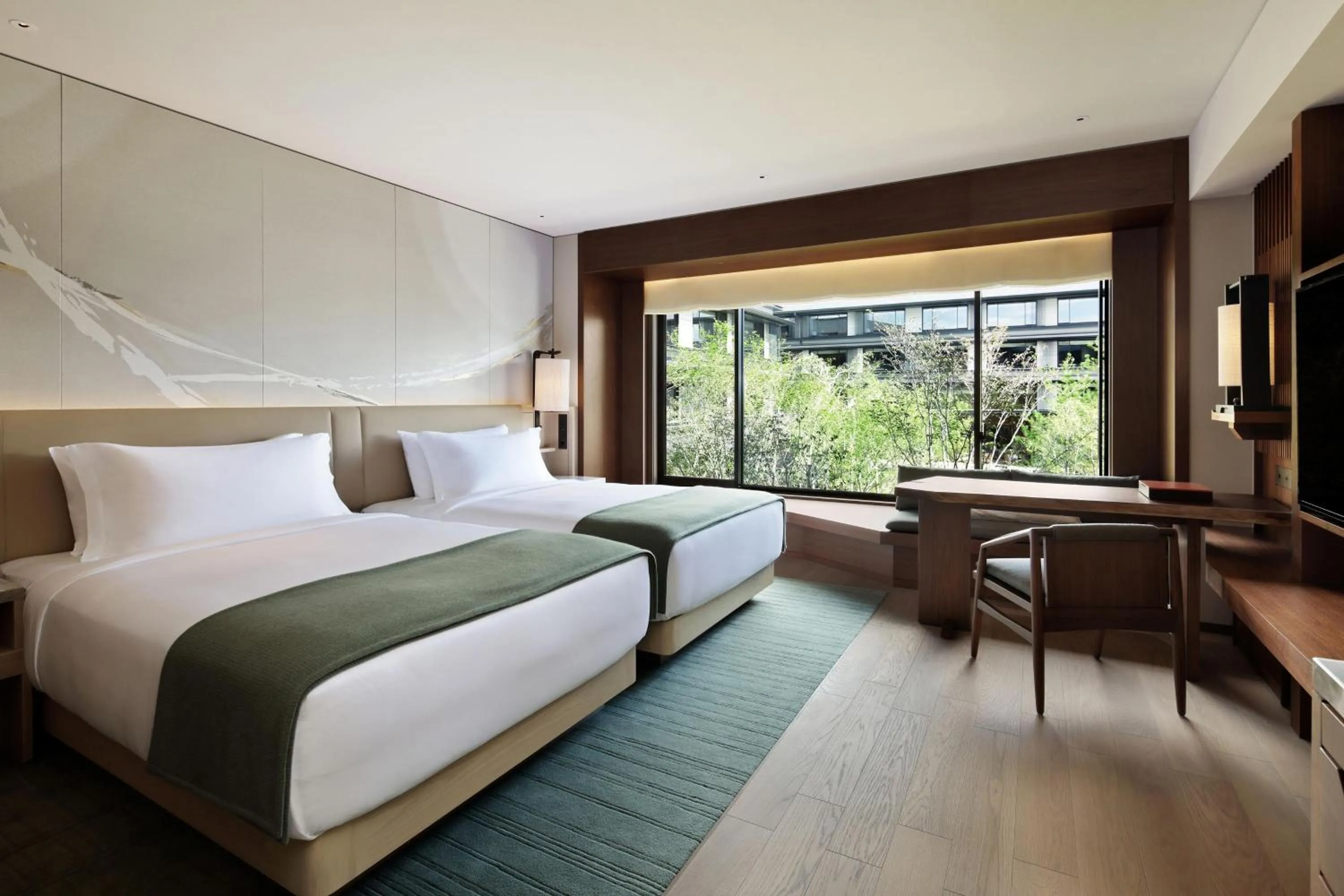 Photo of the whole room, Bed in HOTEL THE MITSUI KYOTO, a Luxury Collection Hotel & Spa