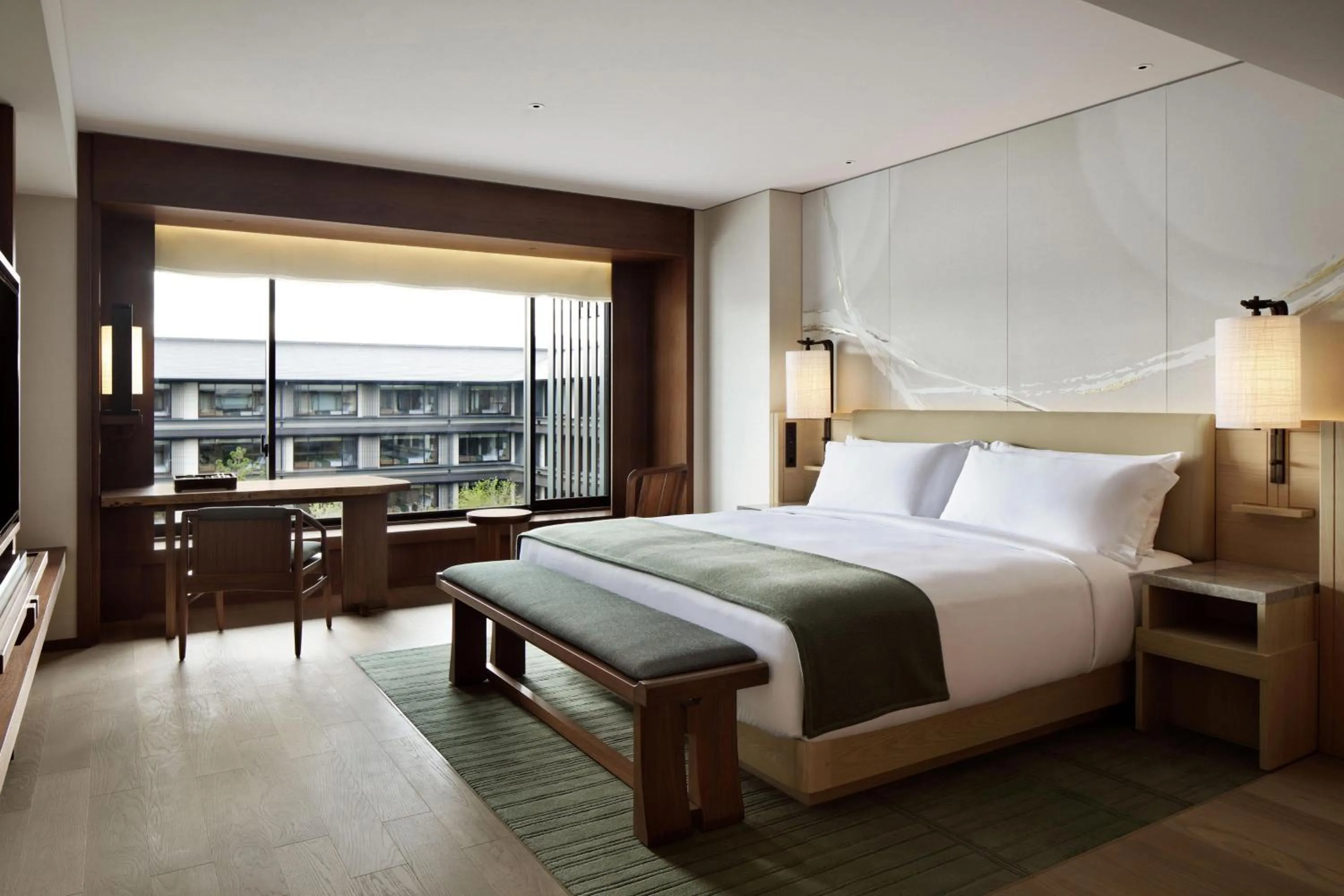 Photo of the whole room, Bed in HOTEL THE MITSUI KYOTO, a Luxury Collection Hotel & Spa