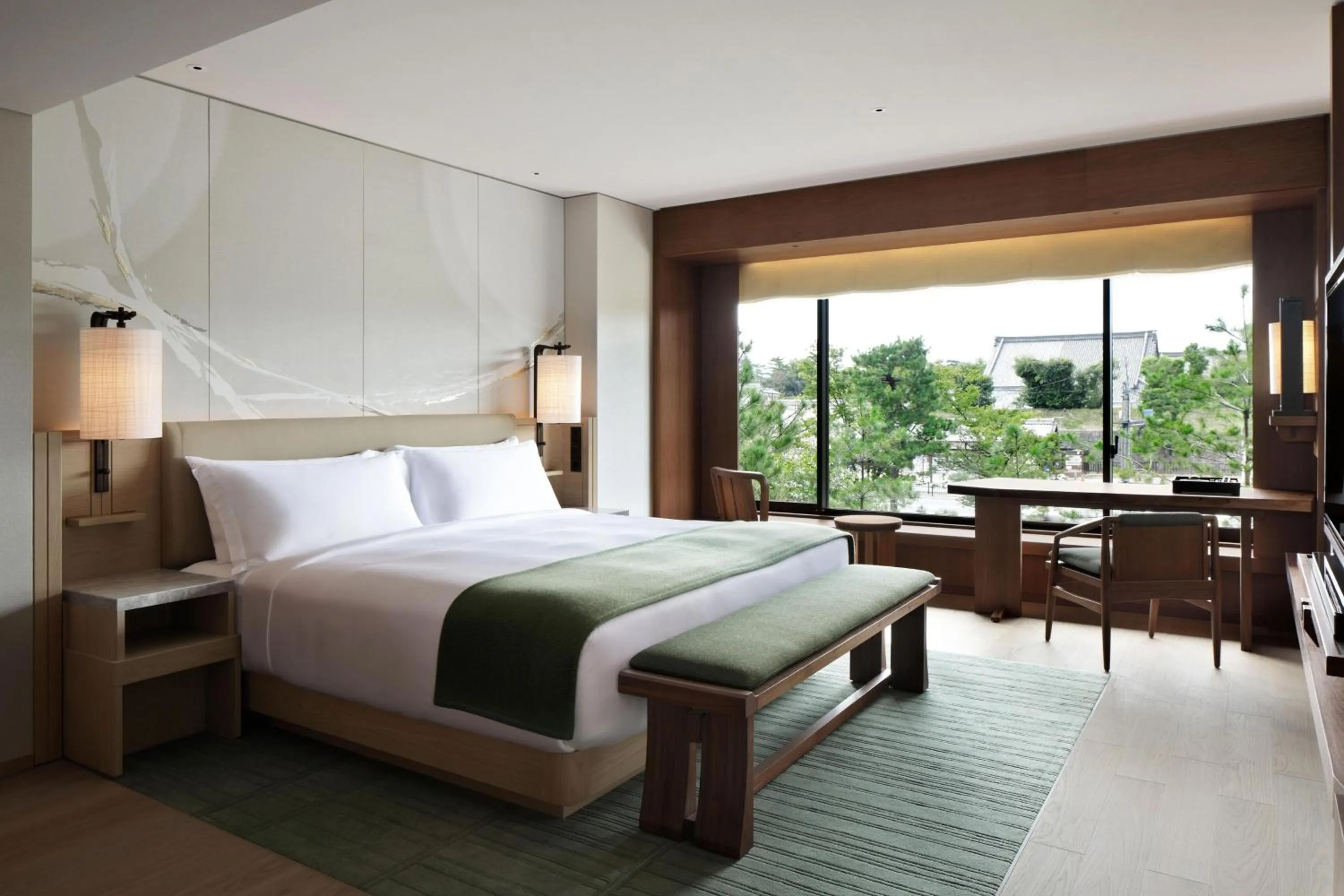 Photo of the whole room, Bed in HOTEL THE MITSUI KYOTO, a Luxury Collection Hotel & Spa