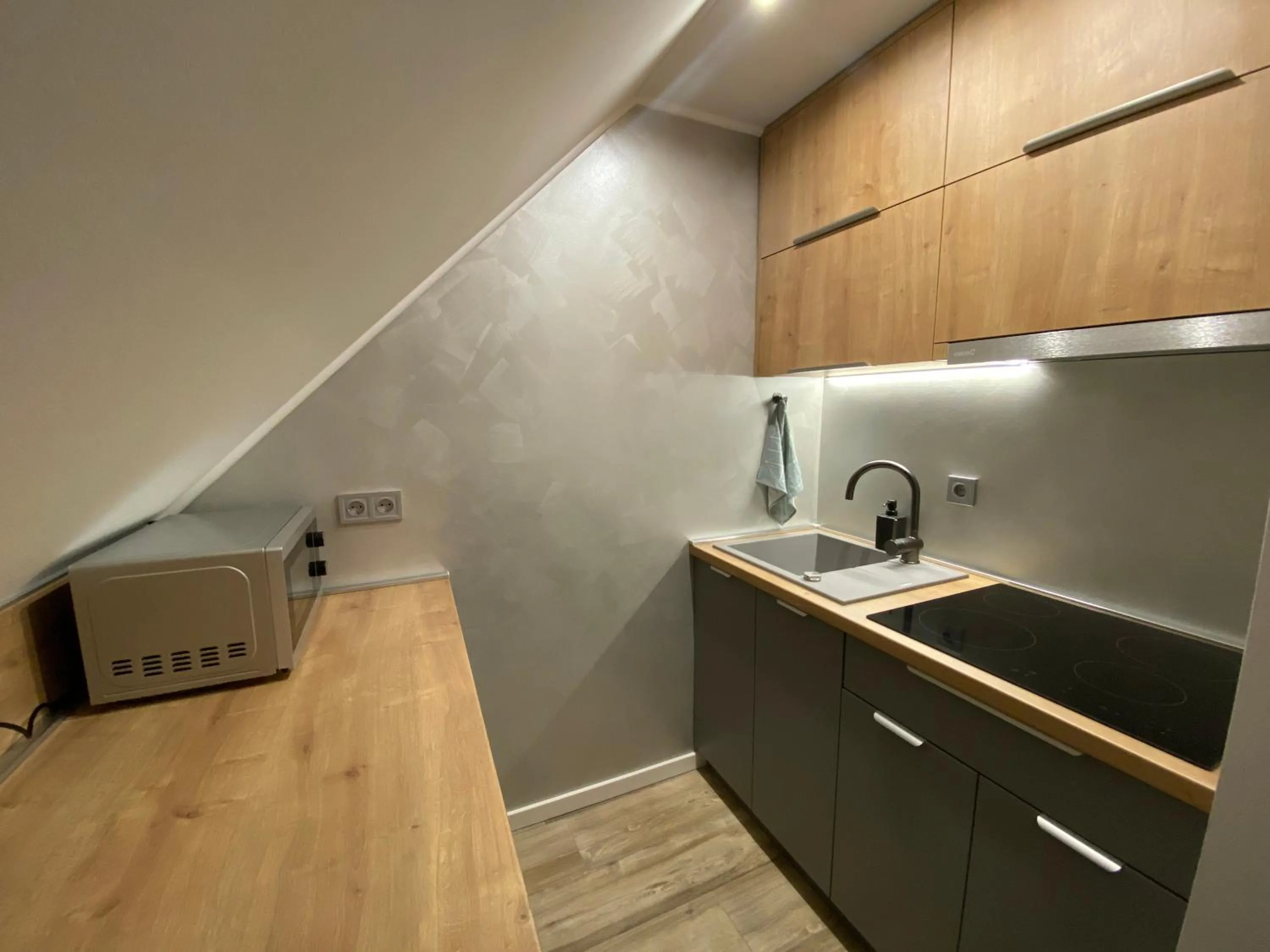 Kitchen or kitchenette in Minaret Residence & Relax Pécs