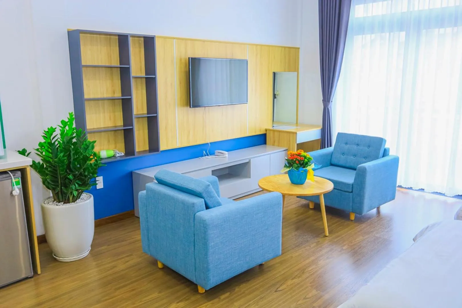 Living room in The Lush House