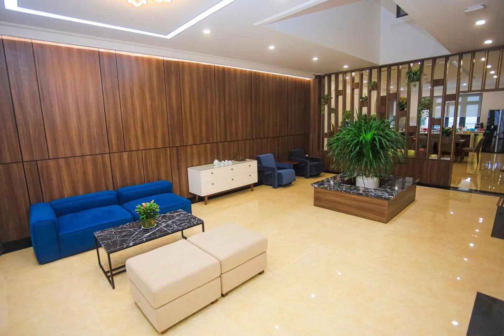 Living room in The Lush House