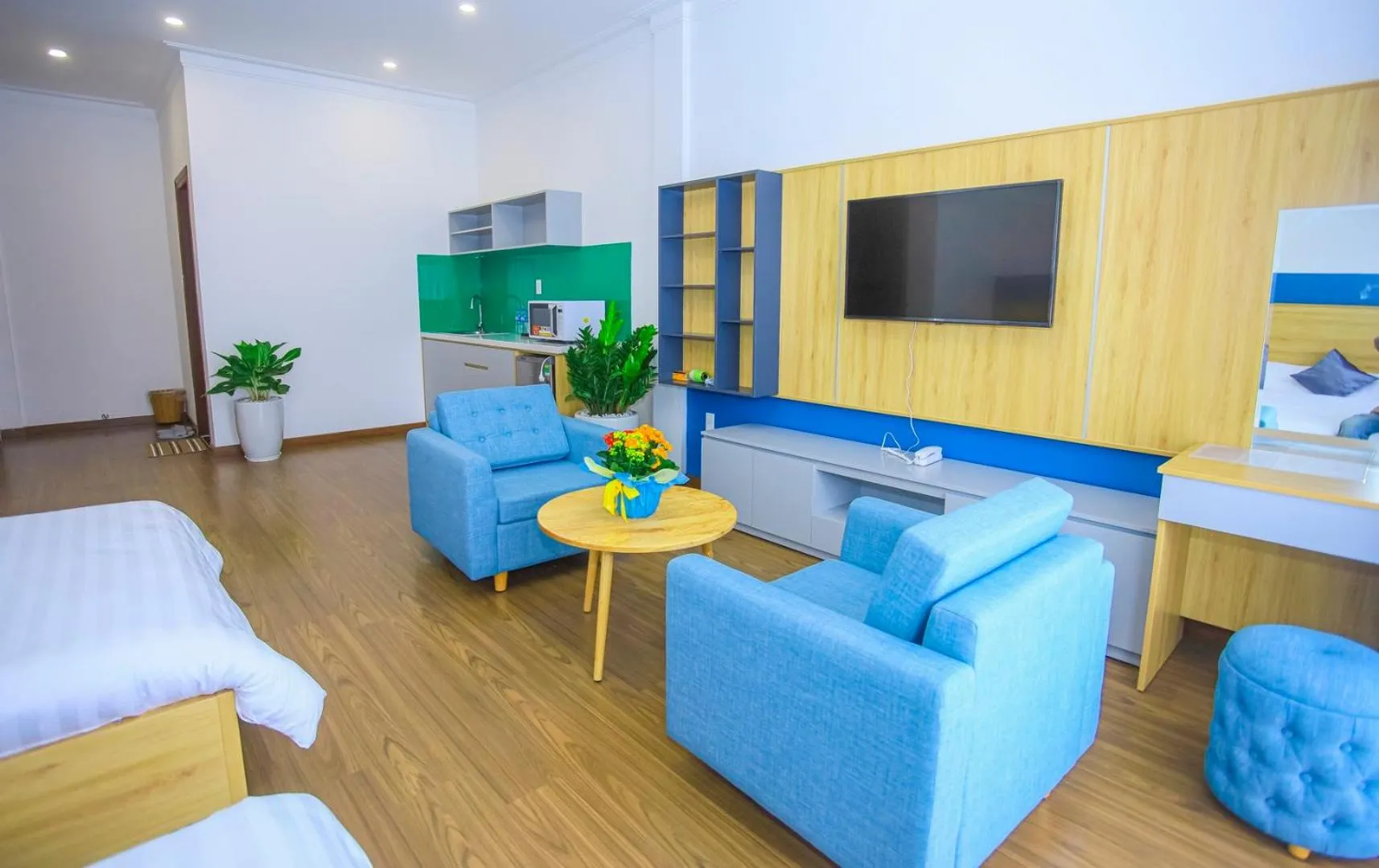 Living room in The Lush House