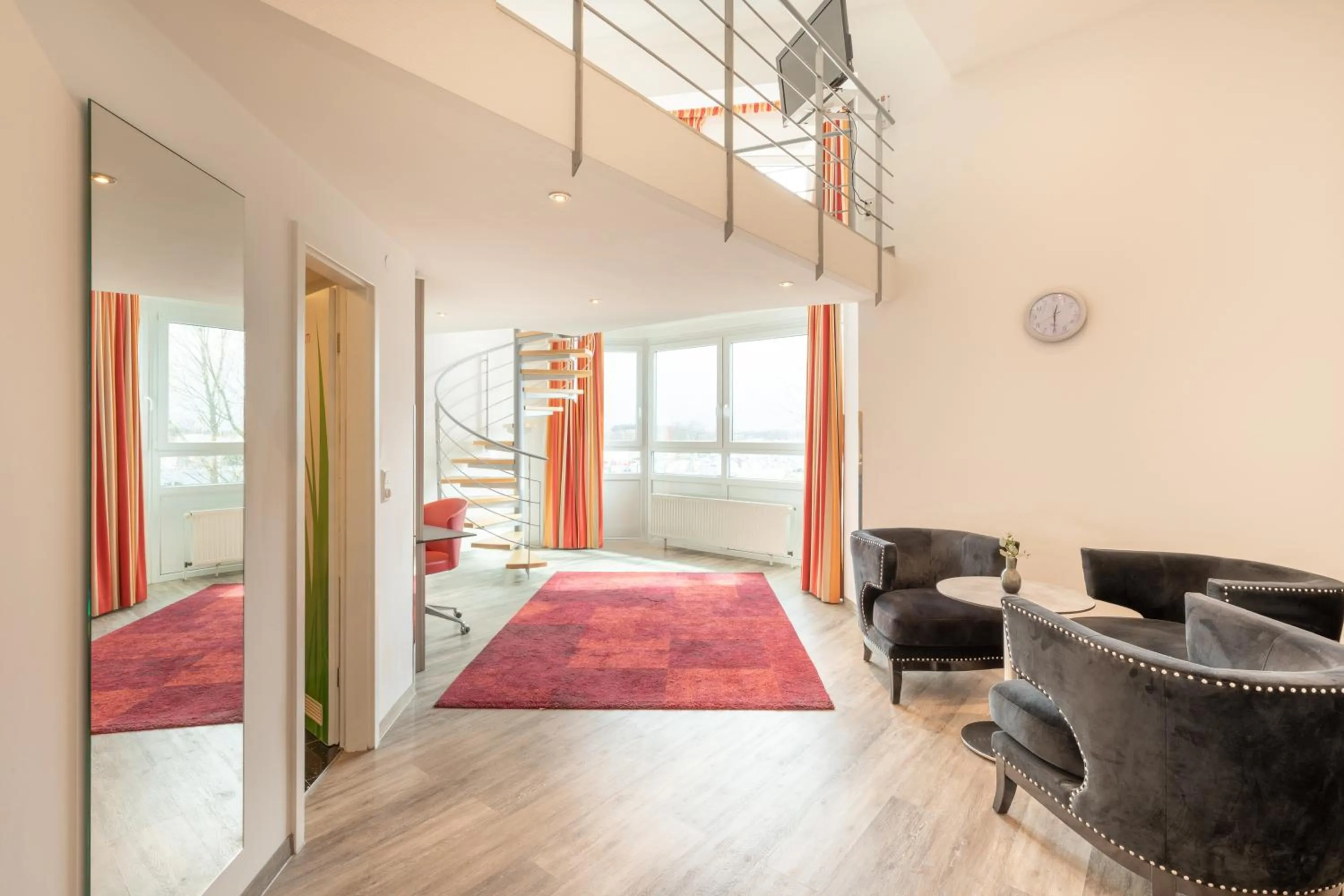 Living room, Bed in Select Hotel A1 Bremen-Stuhr