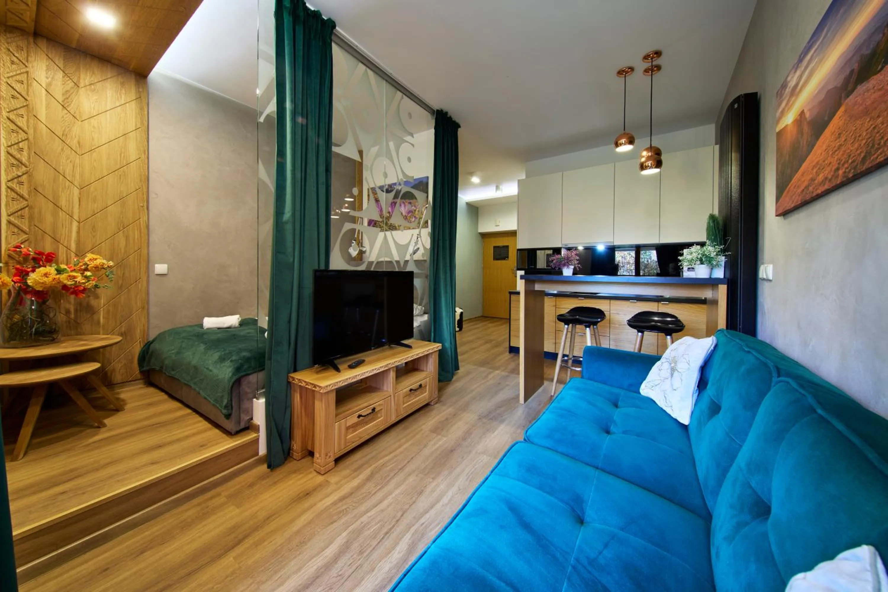 Bed in Aparthotel Giewont