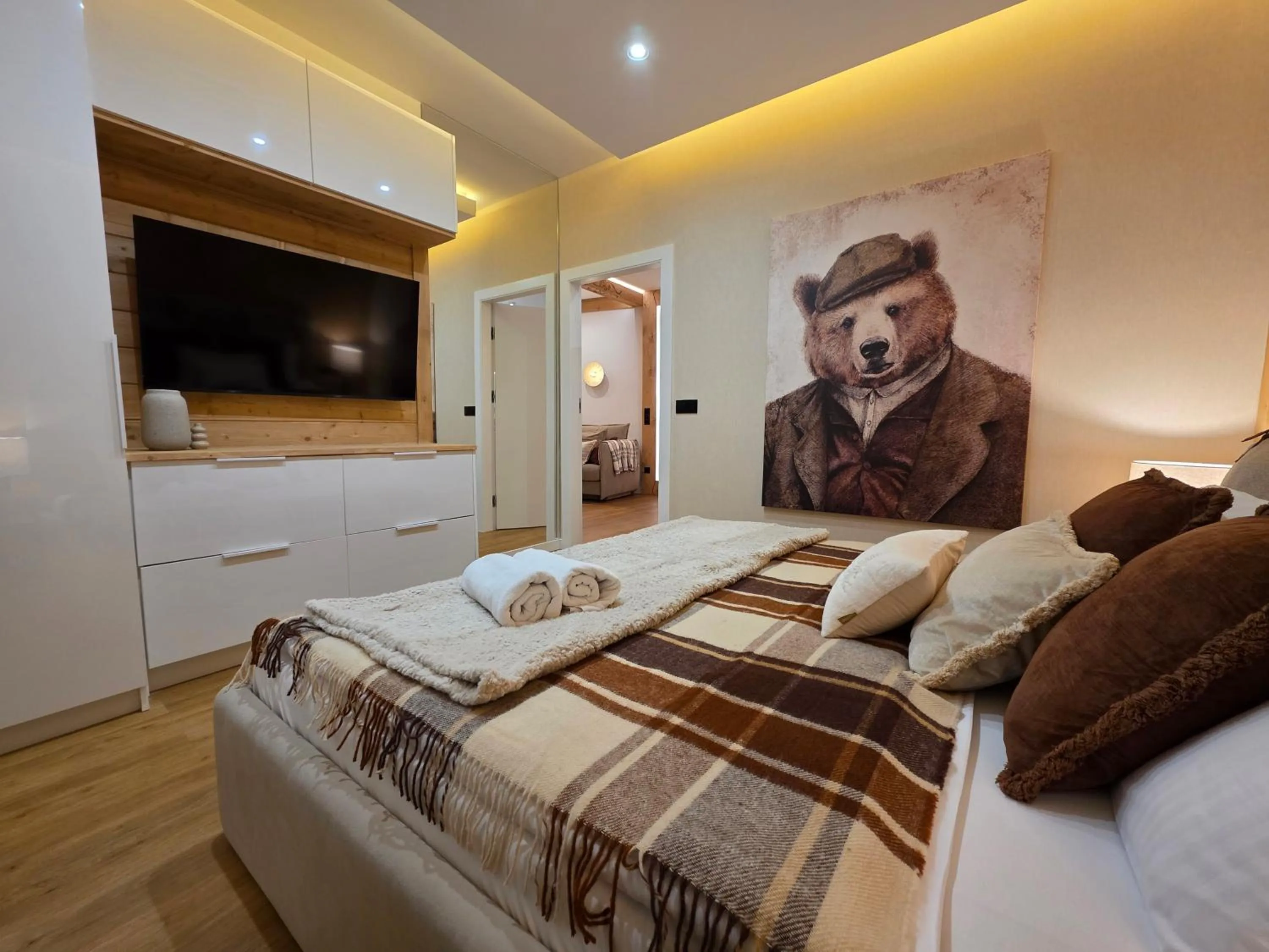 Bed in Aparthotel Giewont