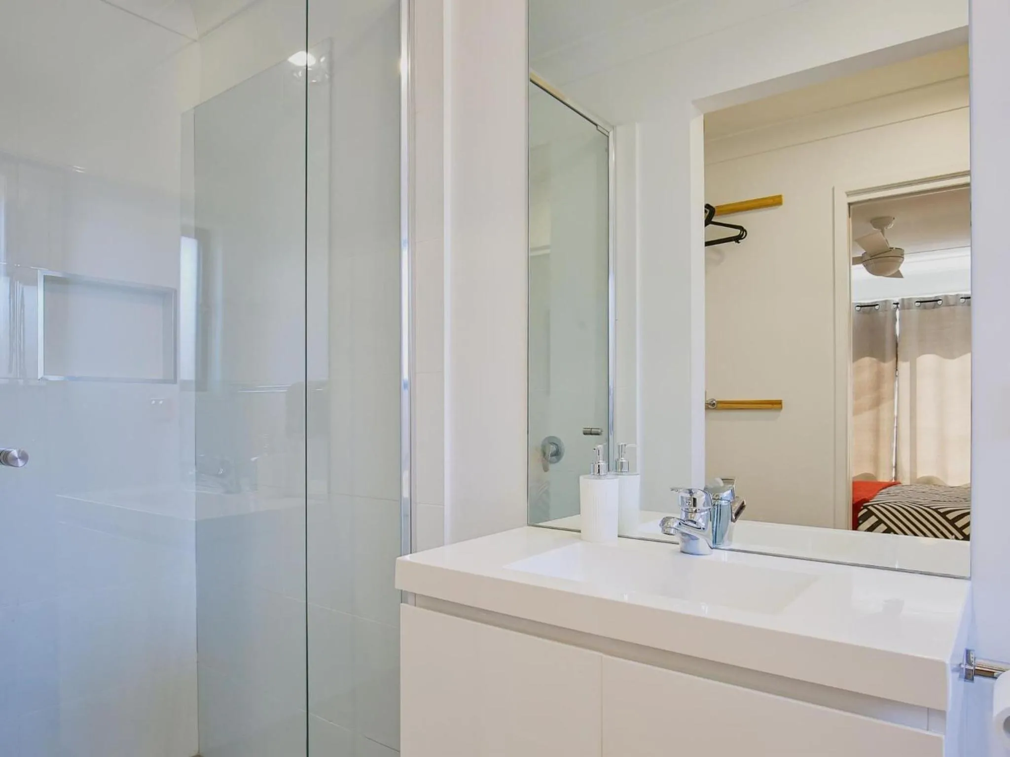 Bathroom in Villa Zelma I Pet Friendly I 4 Min Walk to Beach