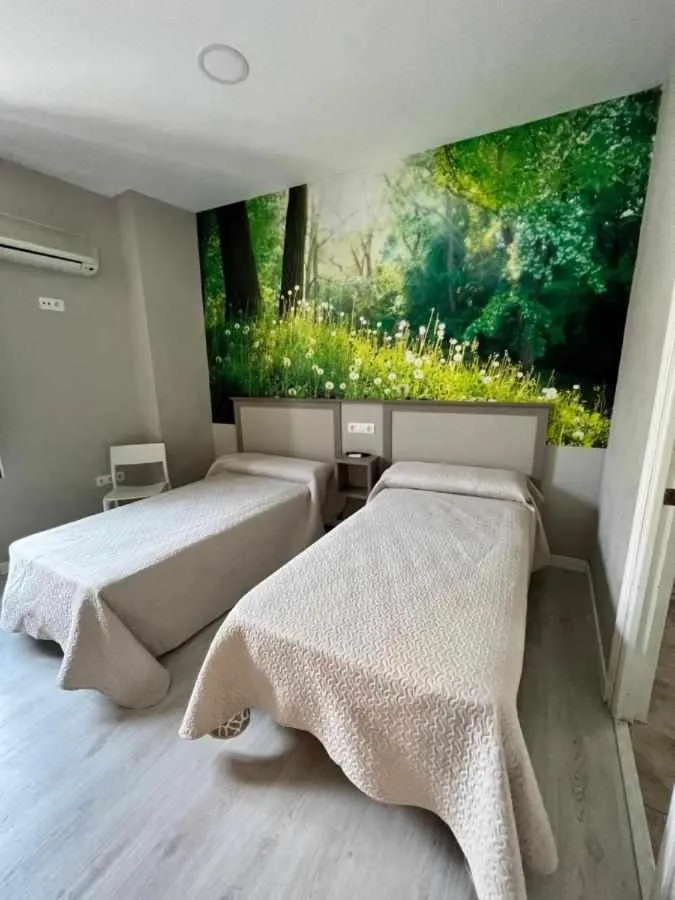 Bed in Hostal Viena Plaza Nueva