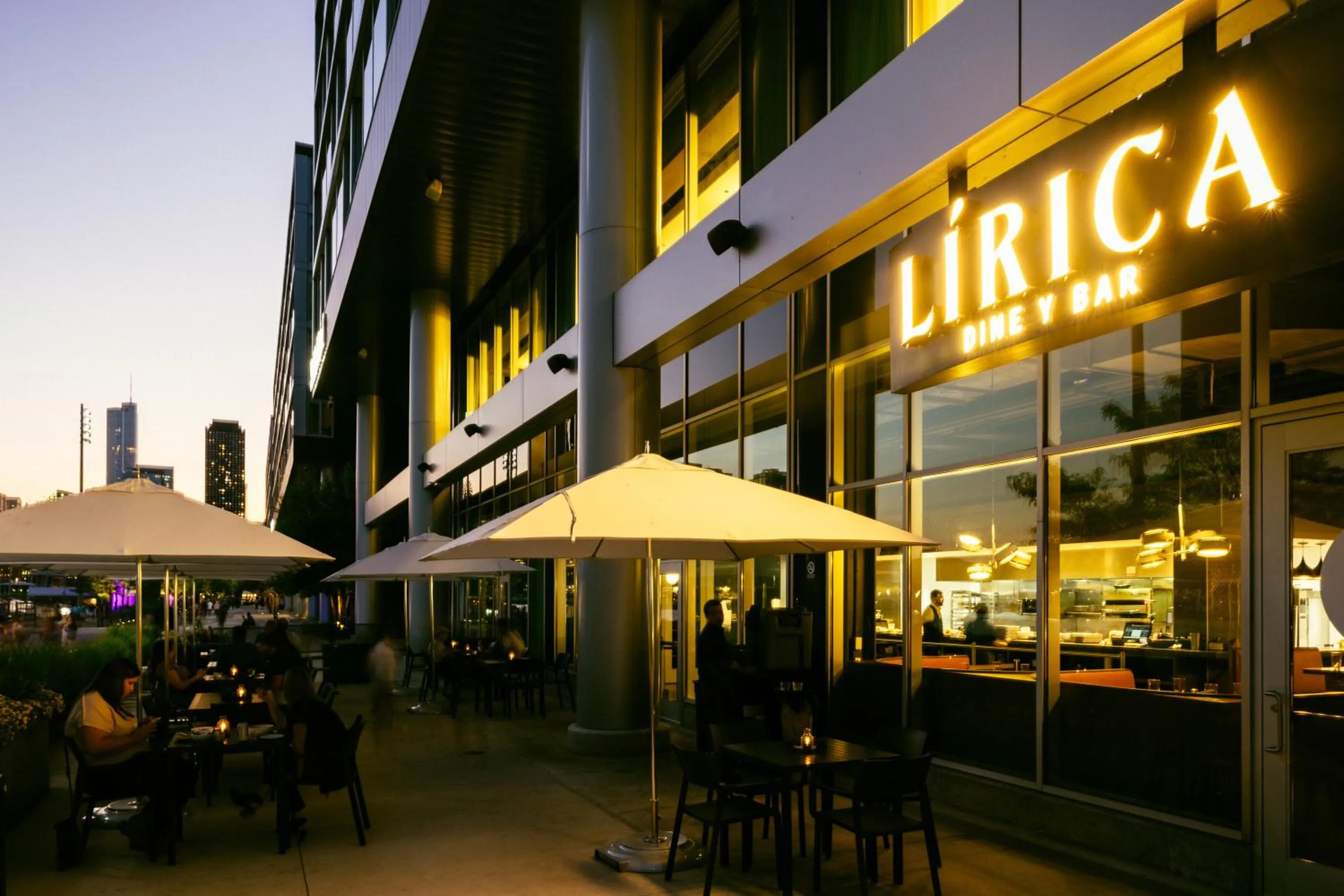 Patio in Sable At Navy Pier Chicago, Curio Collection By Hilton