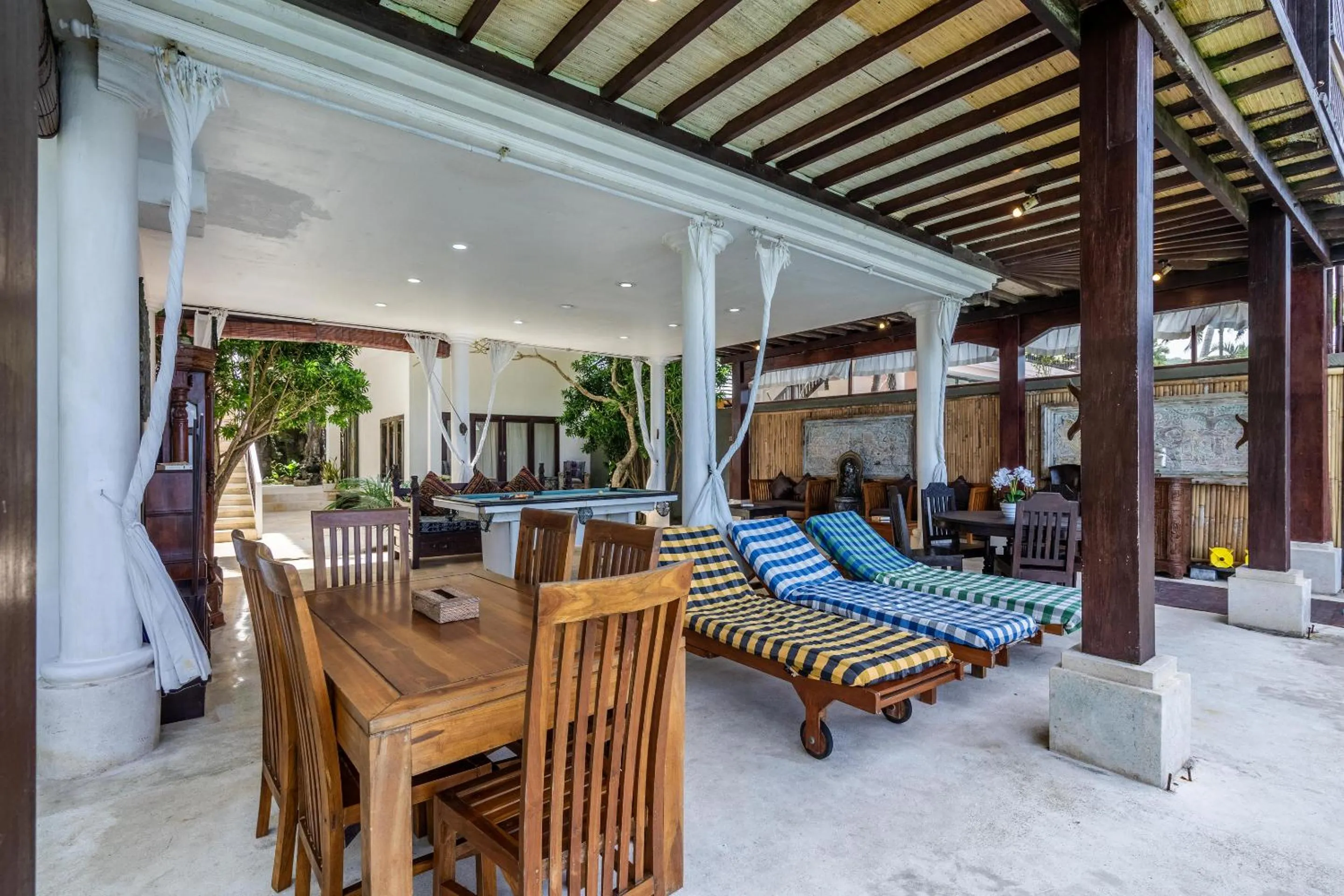 Seating area in The Village of Angels