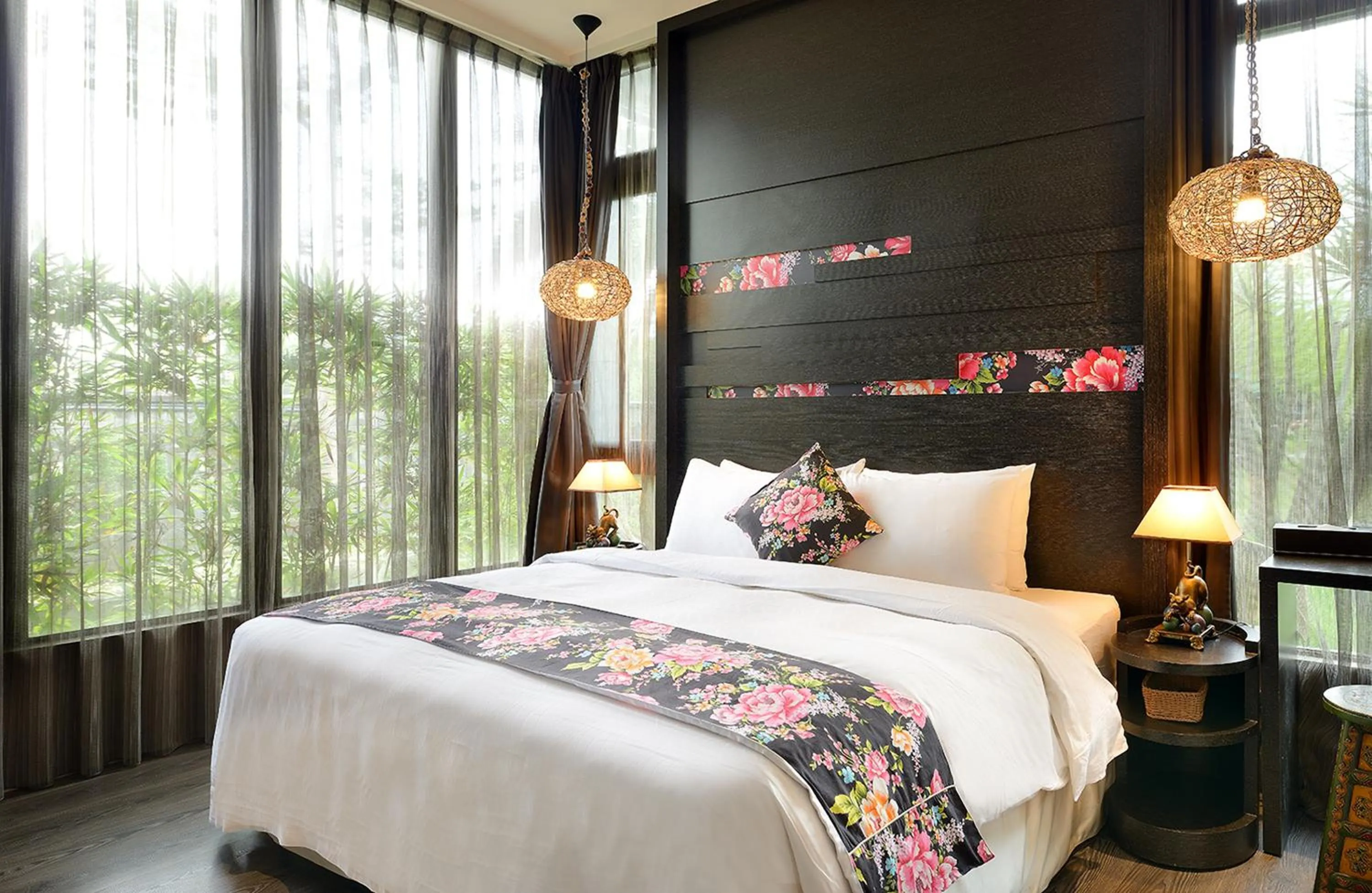 Bed in Pokara Resort