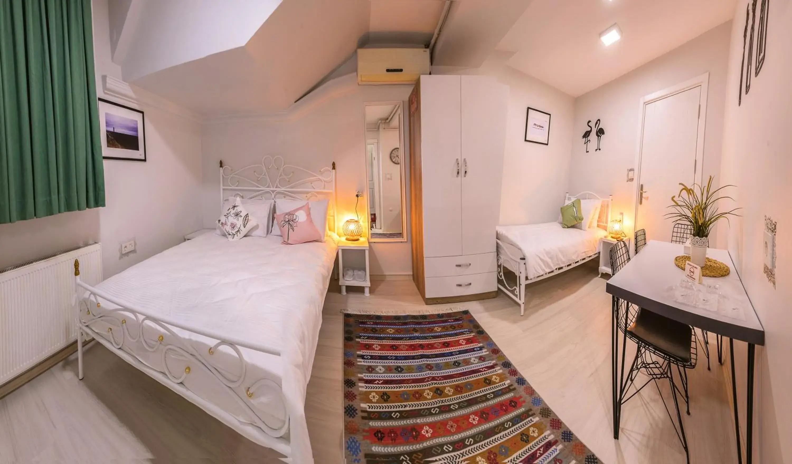 Economy Basement Triple Room with Kitchen in Duru Istanbul Apart Economy Basement Triple Room with Kitchen in Duru Istanbul Apart
