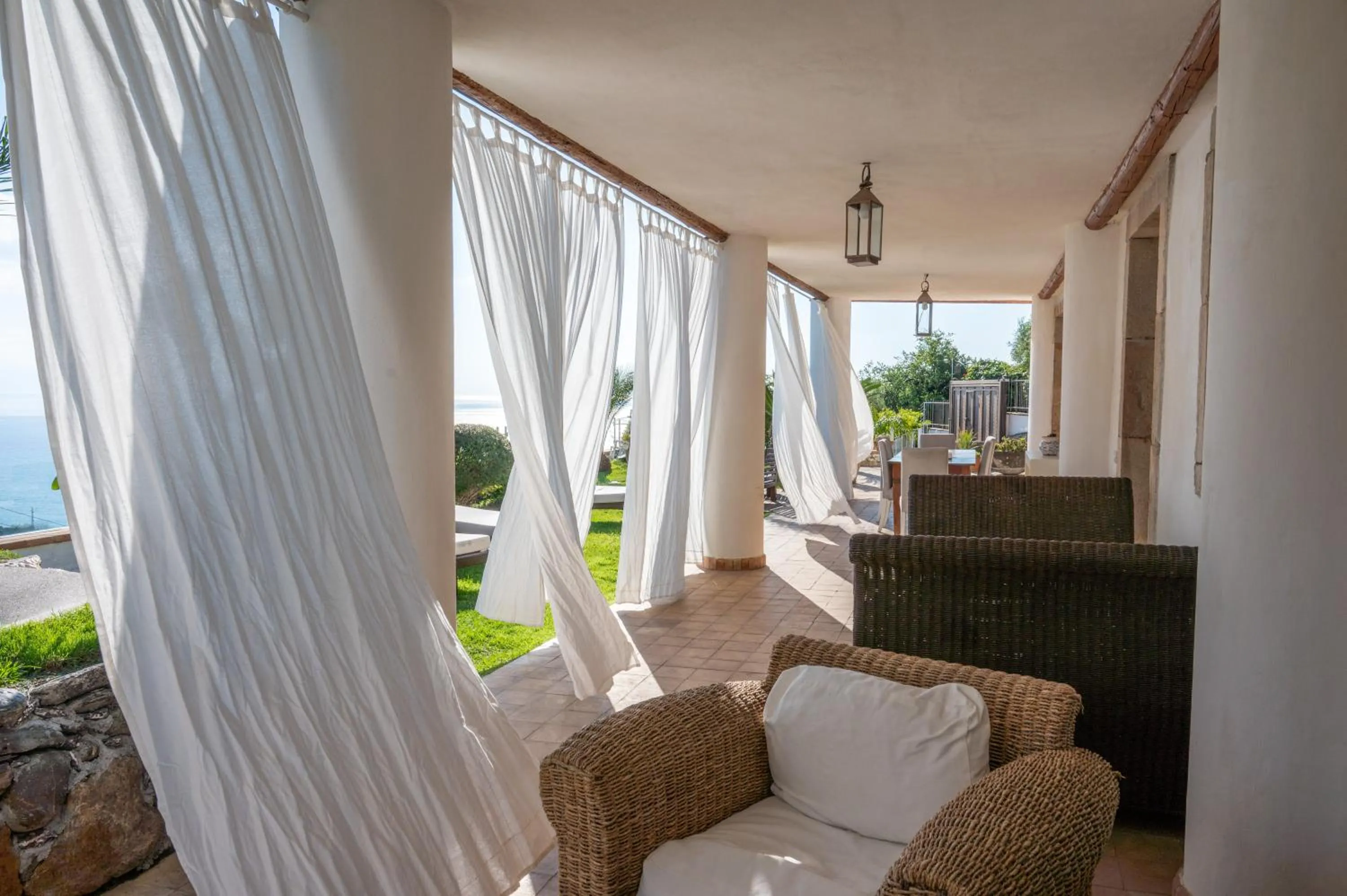 Patio in Villa Zagara Garden Spectacular Sea View in Taormina