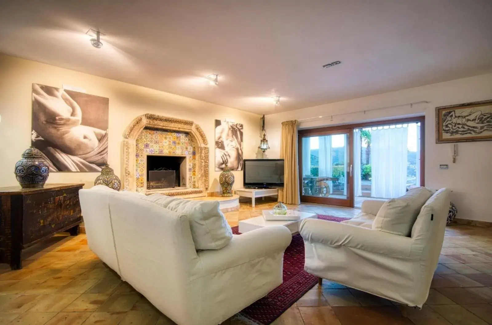 Living room in Villa Zagara Garden Spectacular Sea View in Taormina Living room in Villa Zagara Garden Spectacular Sea View in Taormina