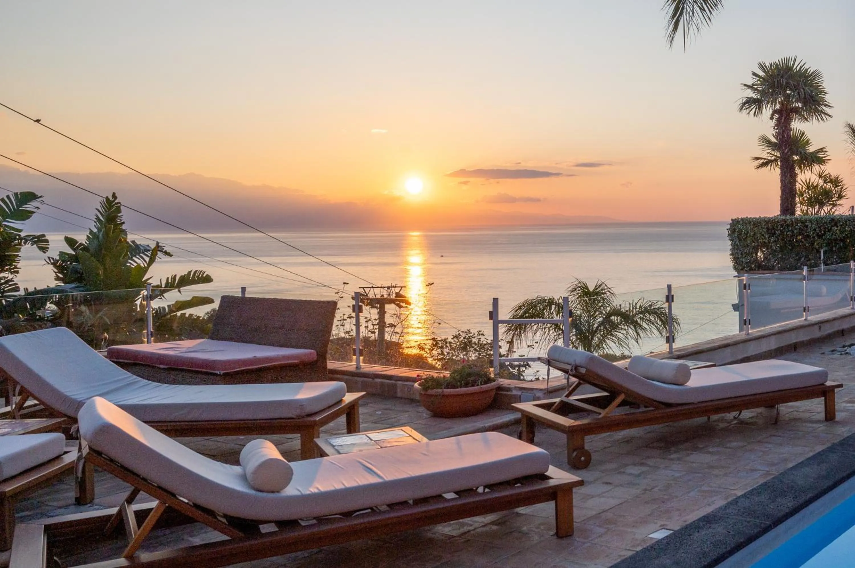 Pool view in Villa Zagara Garden Spectacular Sea View in Taormina