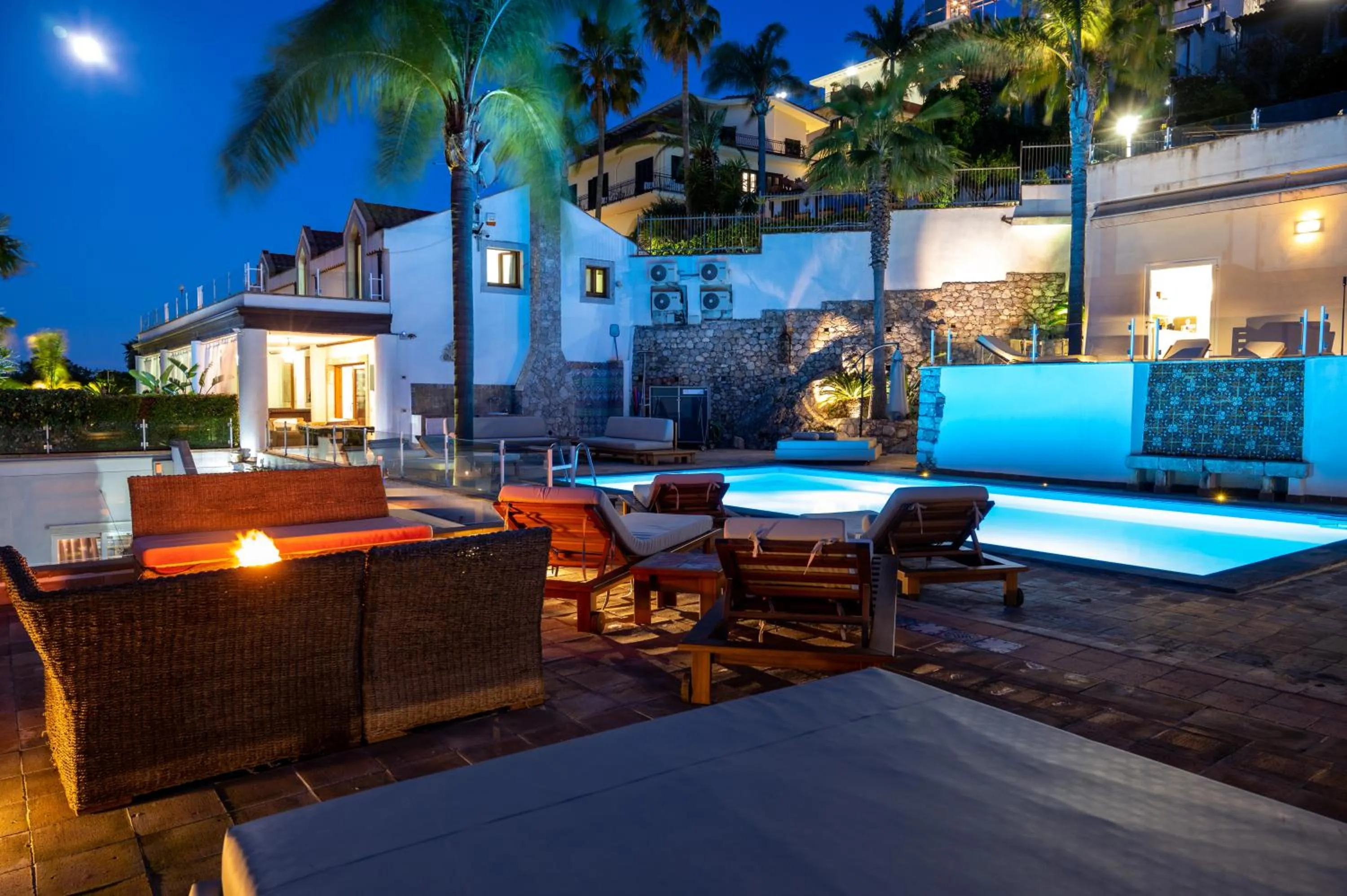 Night in Villa Zagara Garden Spectacular Sea View in Taormina