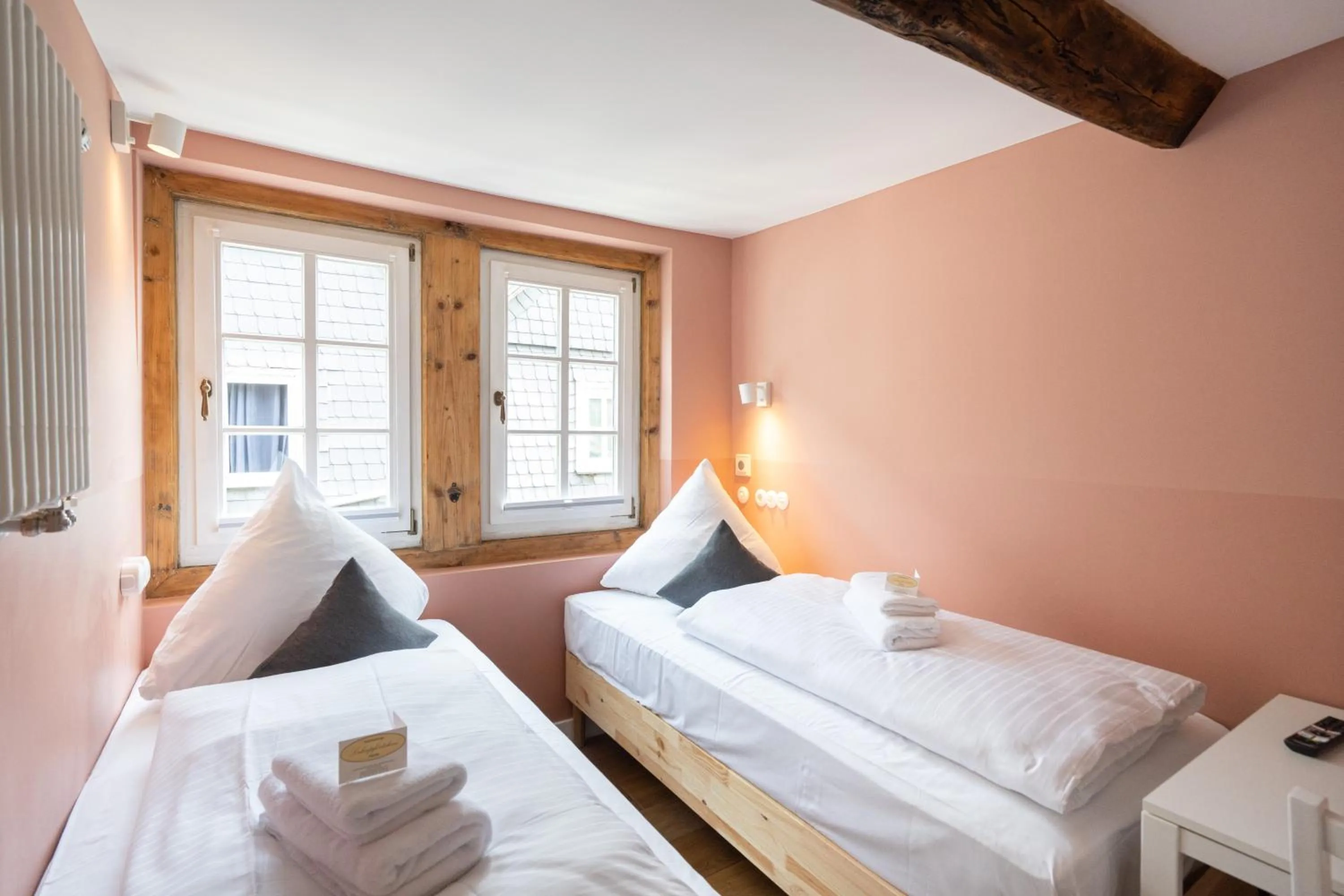 Twin Room with Private Bathroom in Boutique-Hotel Stadtherberge Wetzlar