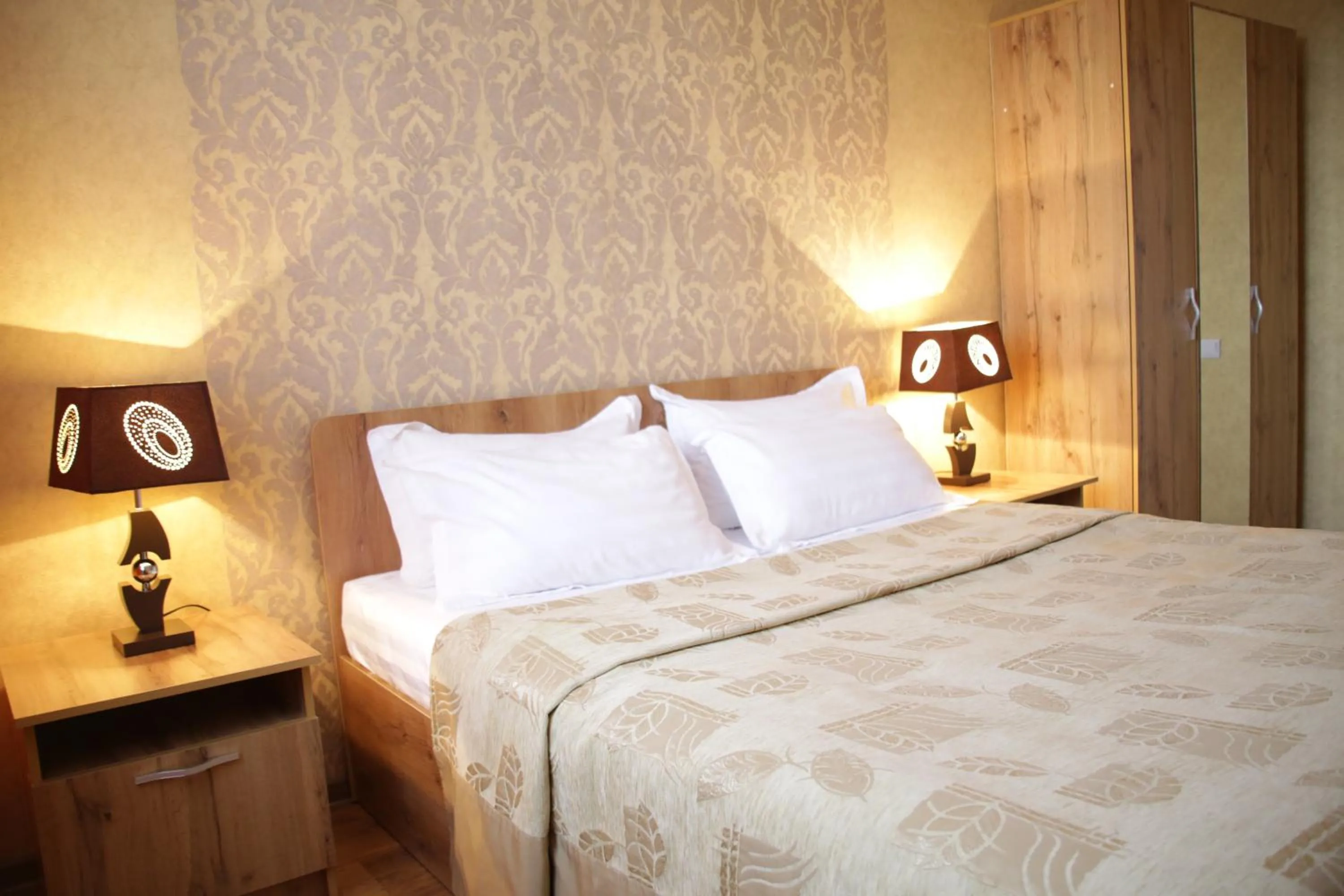 Bed in City Hotel
