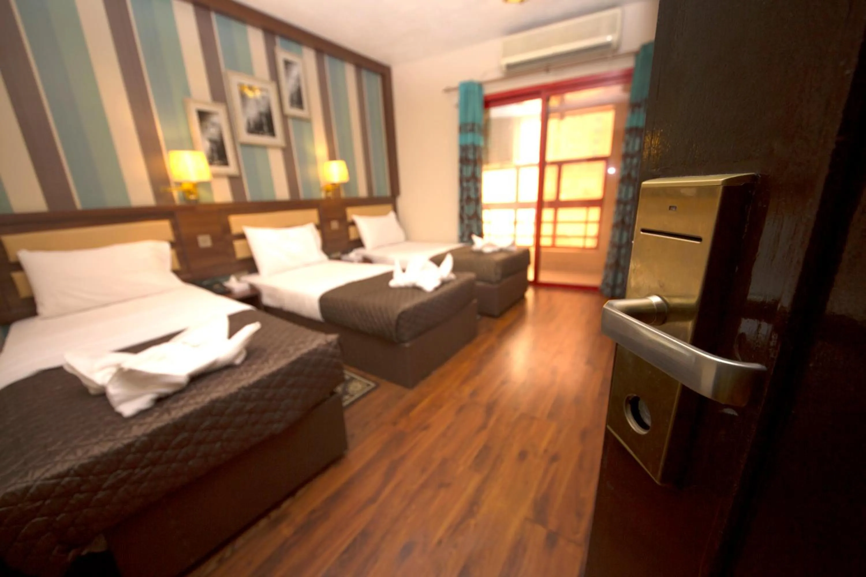 Bed in Downtown Hotel