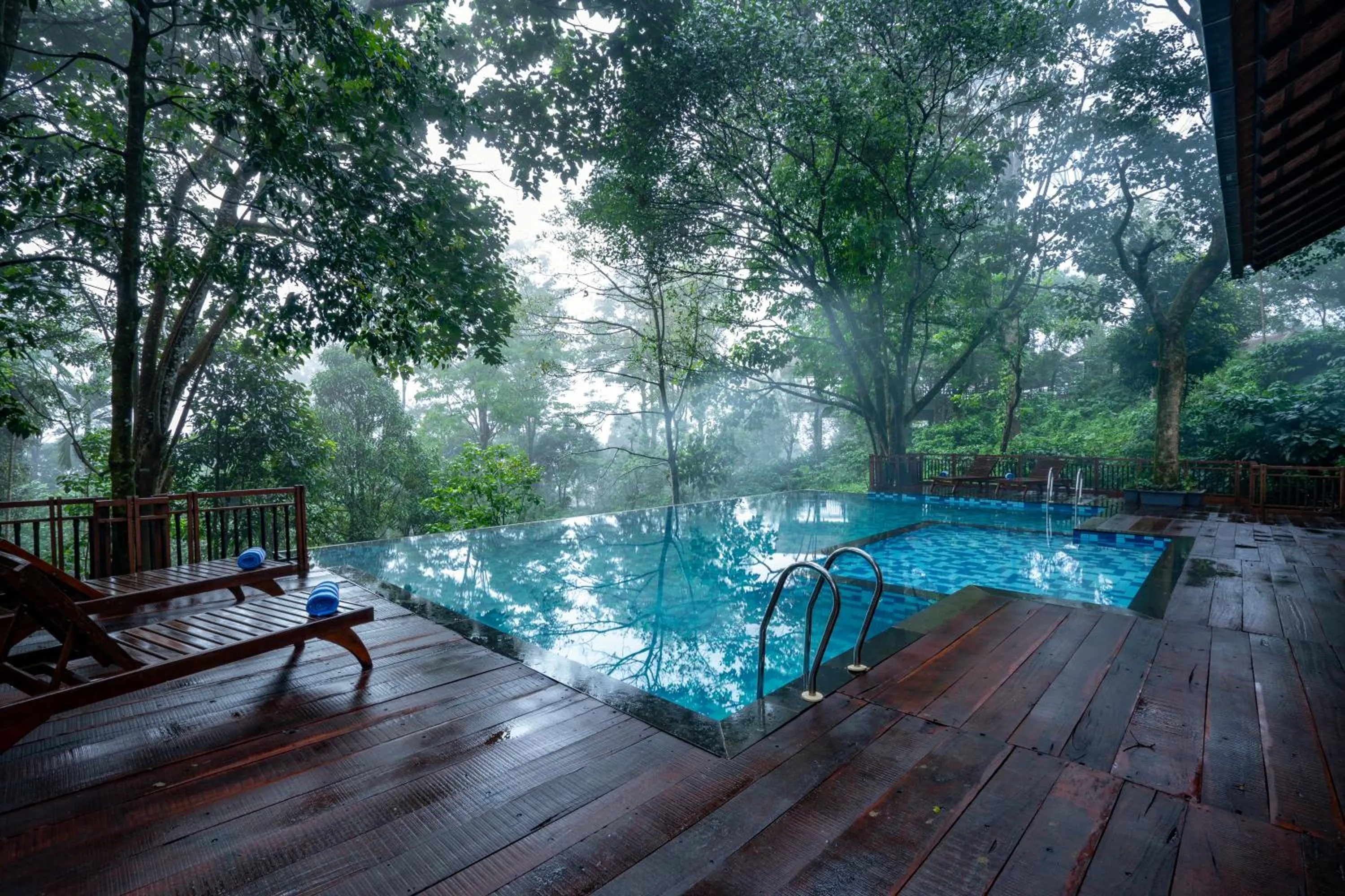 Swimming pool in Vythiri Mist Resort