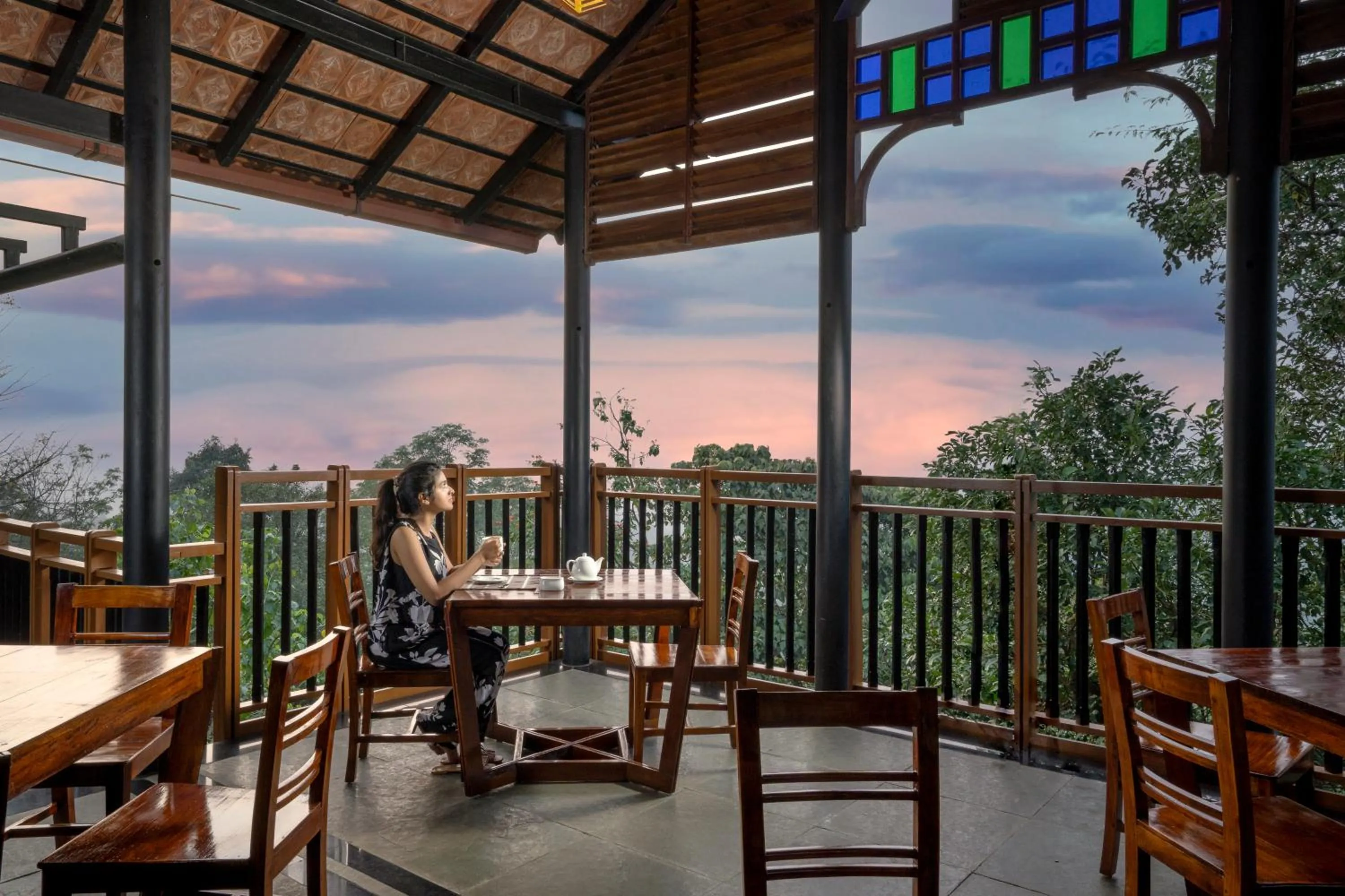 Dining area in Vythiri Mist Resort
