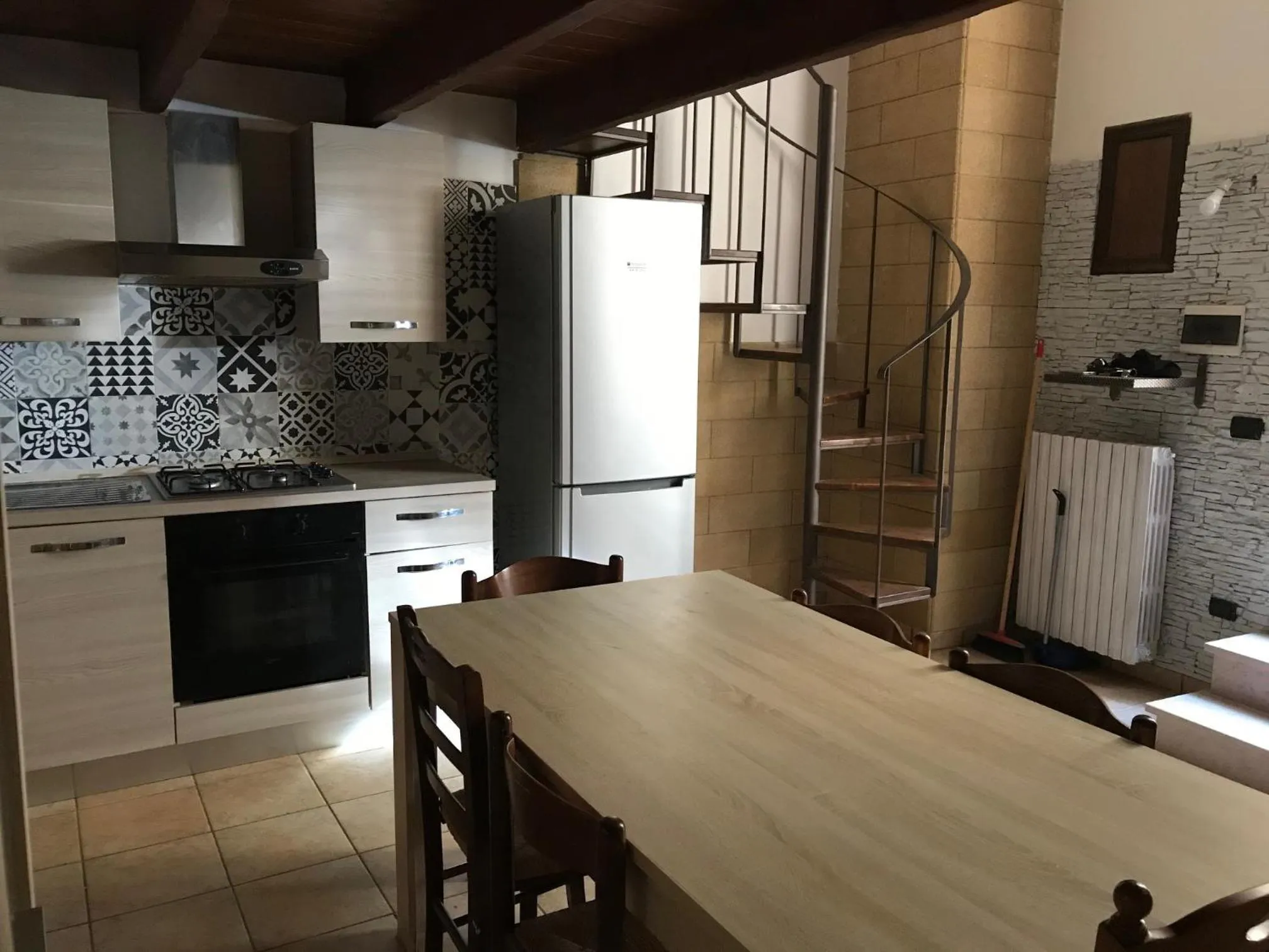 Living room, Kitchen/Kitchenette in Salento Holidays Lecce