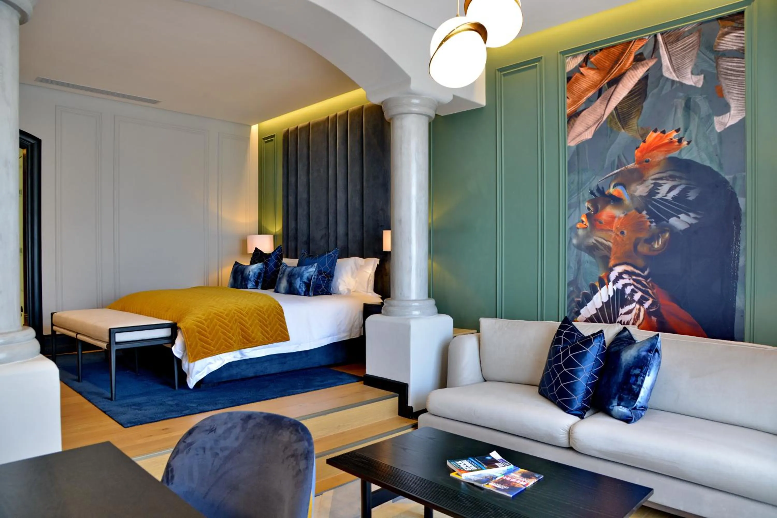 Living room, Bed in Apogee Boutique Hotel & Spa