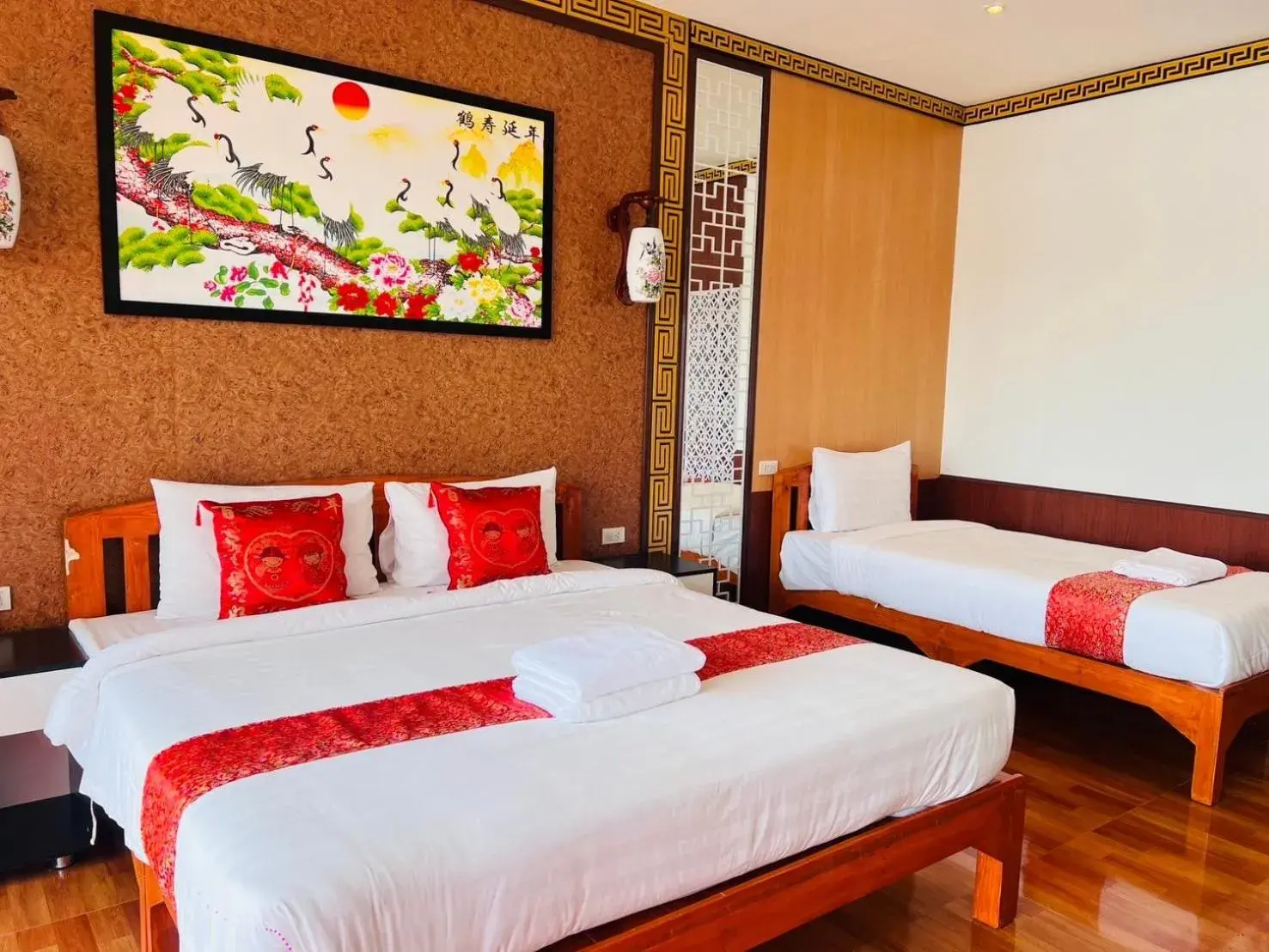 Bed in Kasem Island Resort Bed in Kasem Island Resort