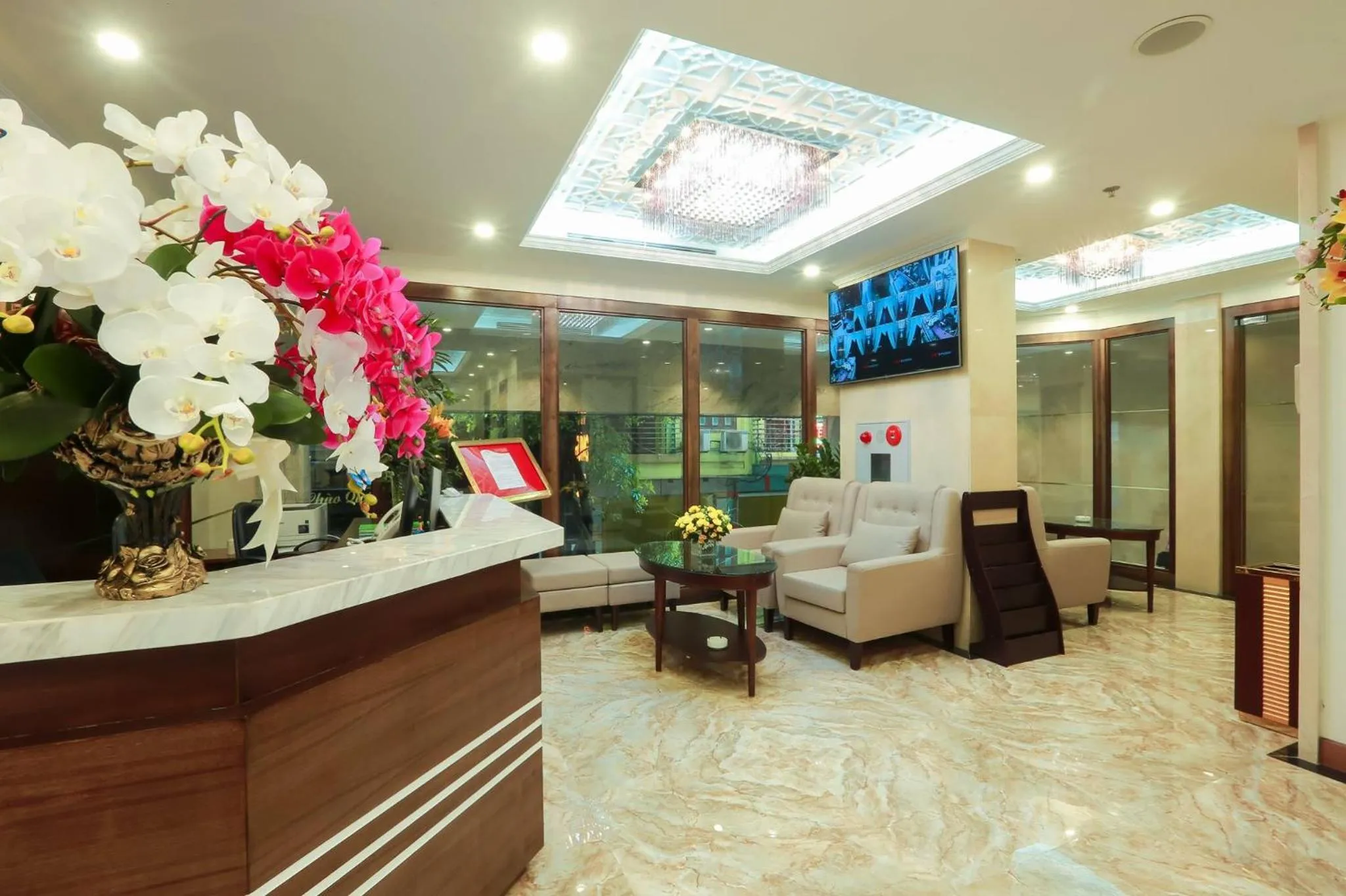 Lobby or reception in Dai Phat Hotel
