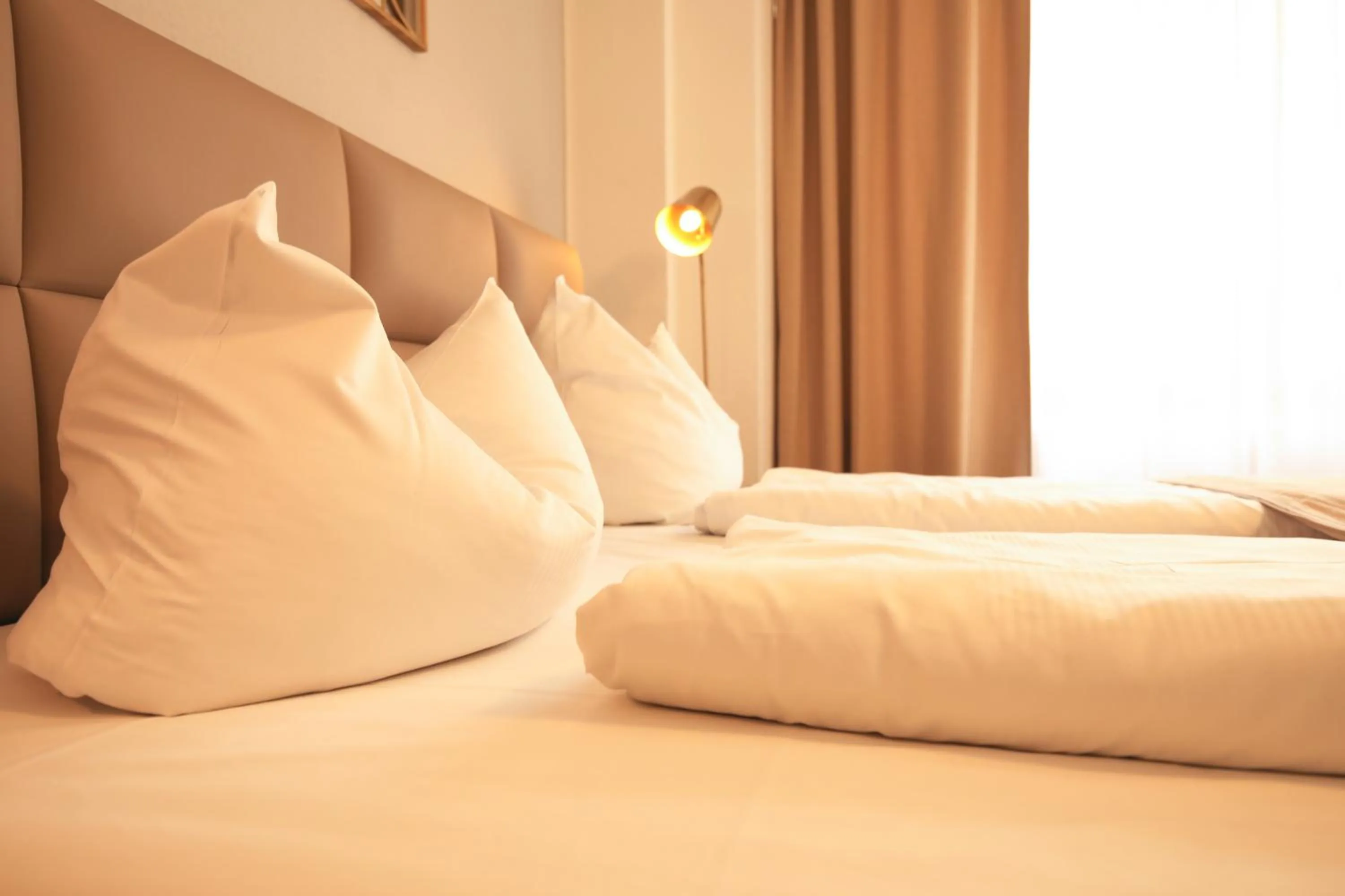 Bed in TM Hotel Düsseldorf