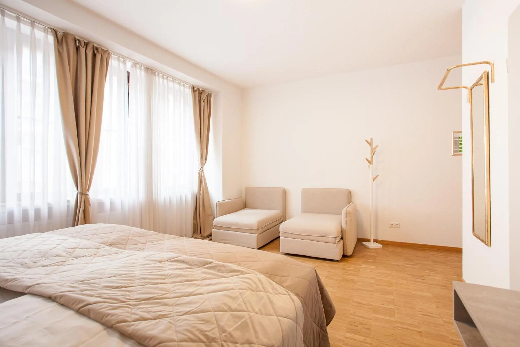 Bed in TM Hotel Düsseldorf