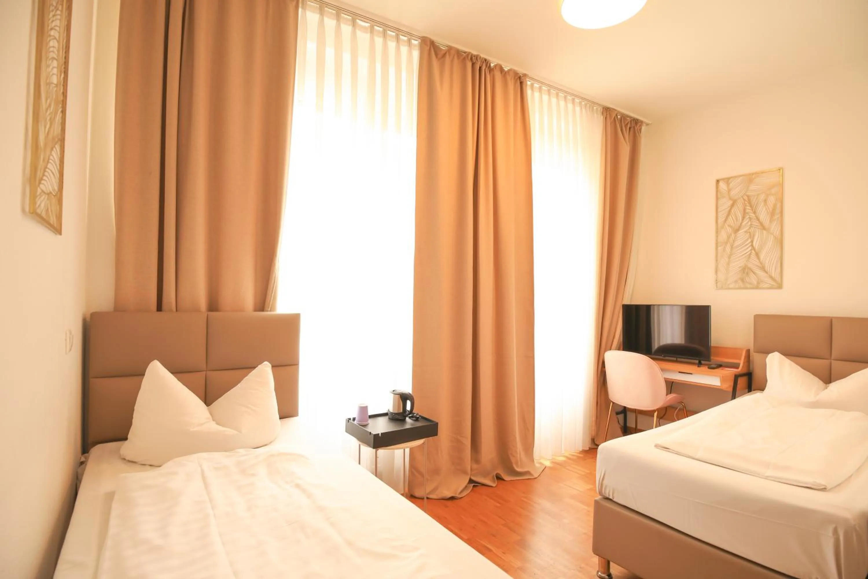 Bed in TM Hotel Düsseldorf