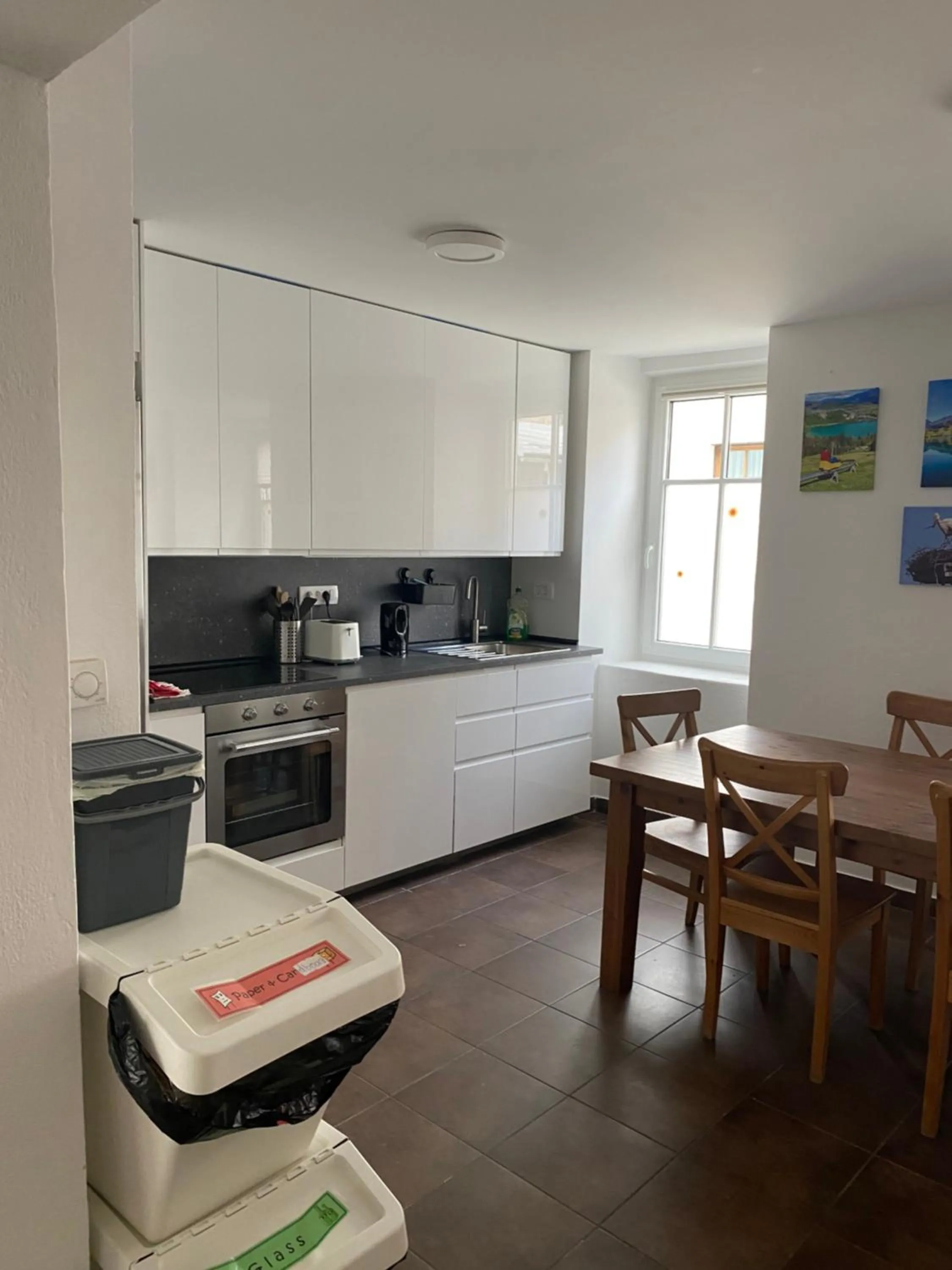 kitchen in Travellers' Haven Hostel