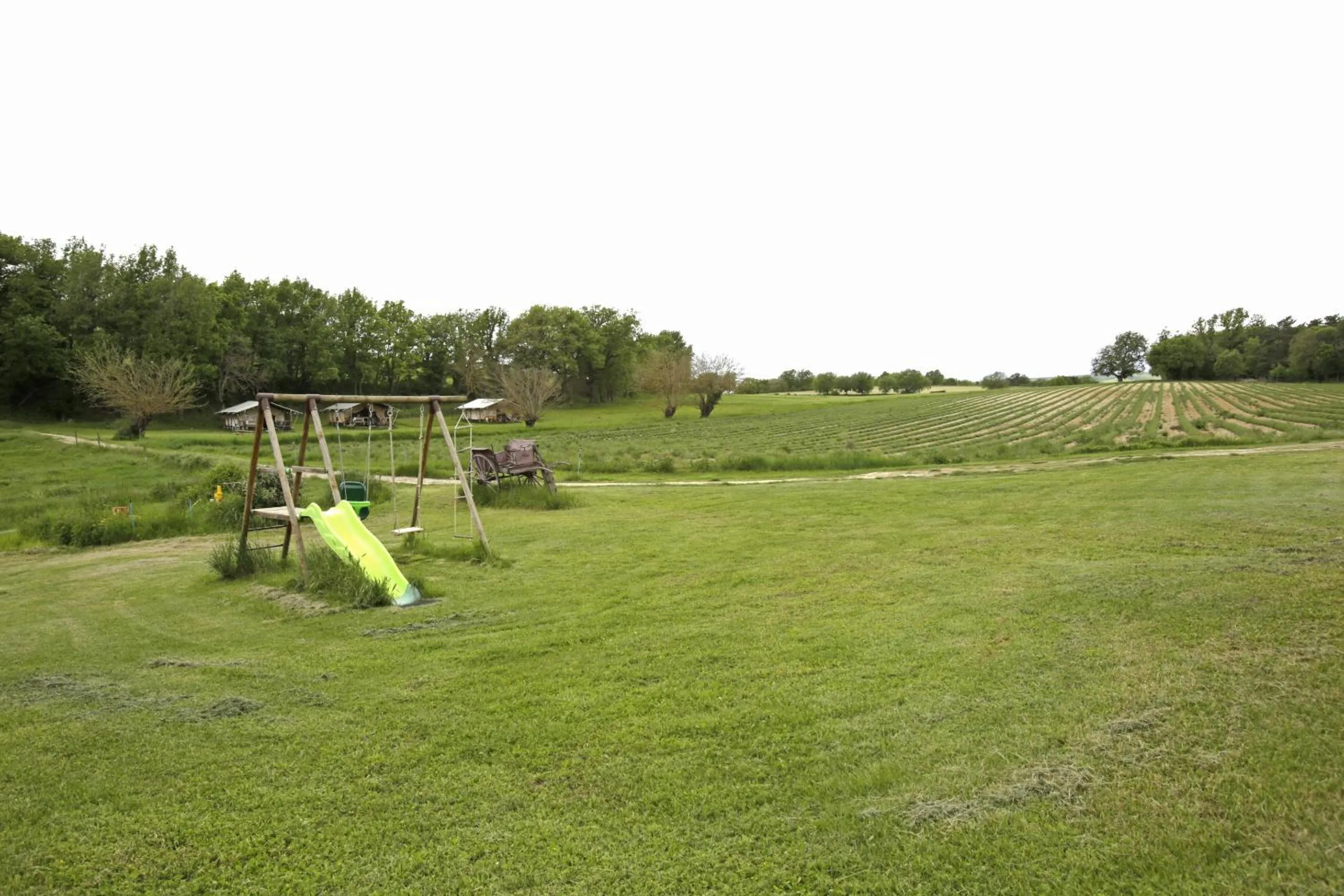 Children play ground in Les Ânes de Forcalquier