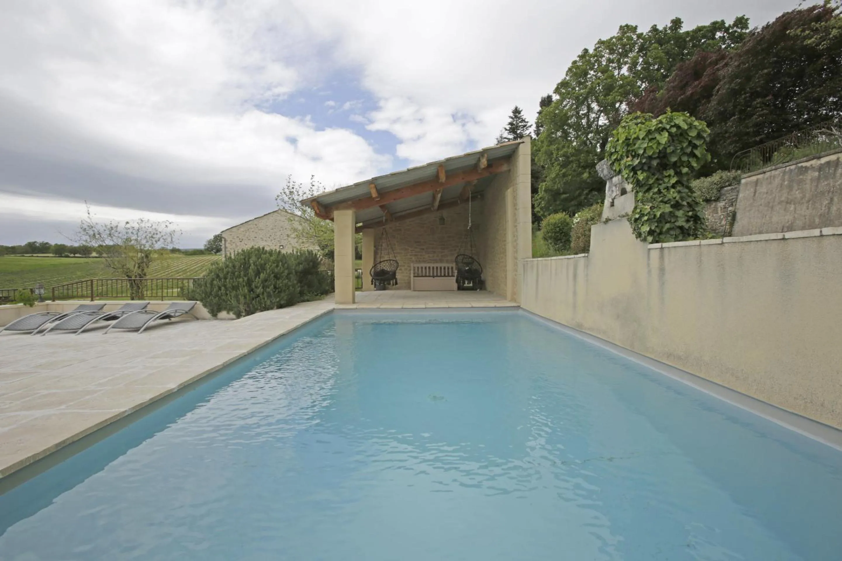 Pool view in Les Ânes de Forcalquier