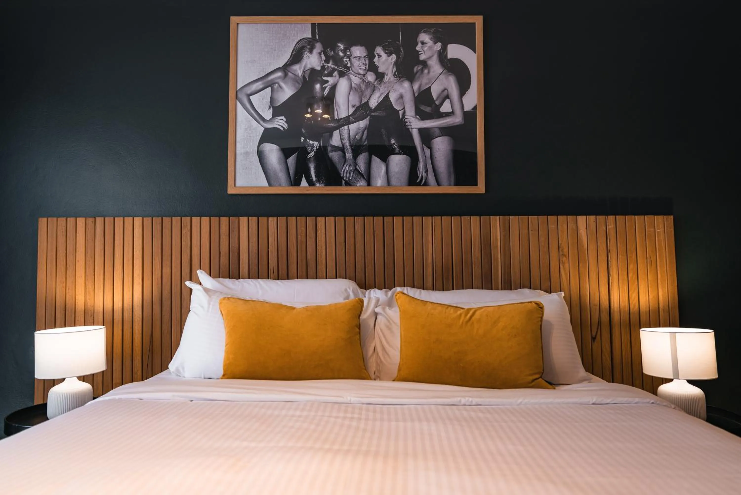 Bed in The Blue Hotel Bondi