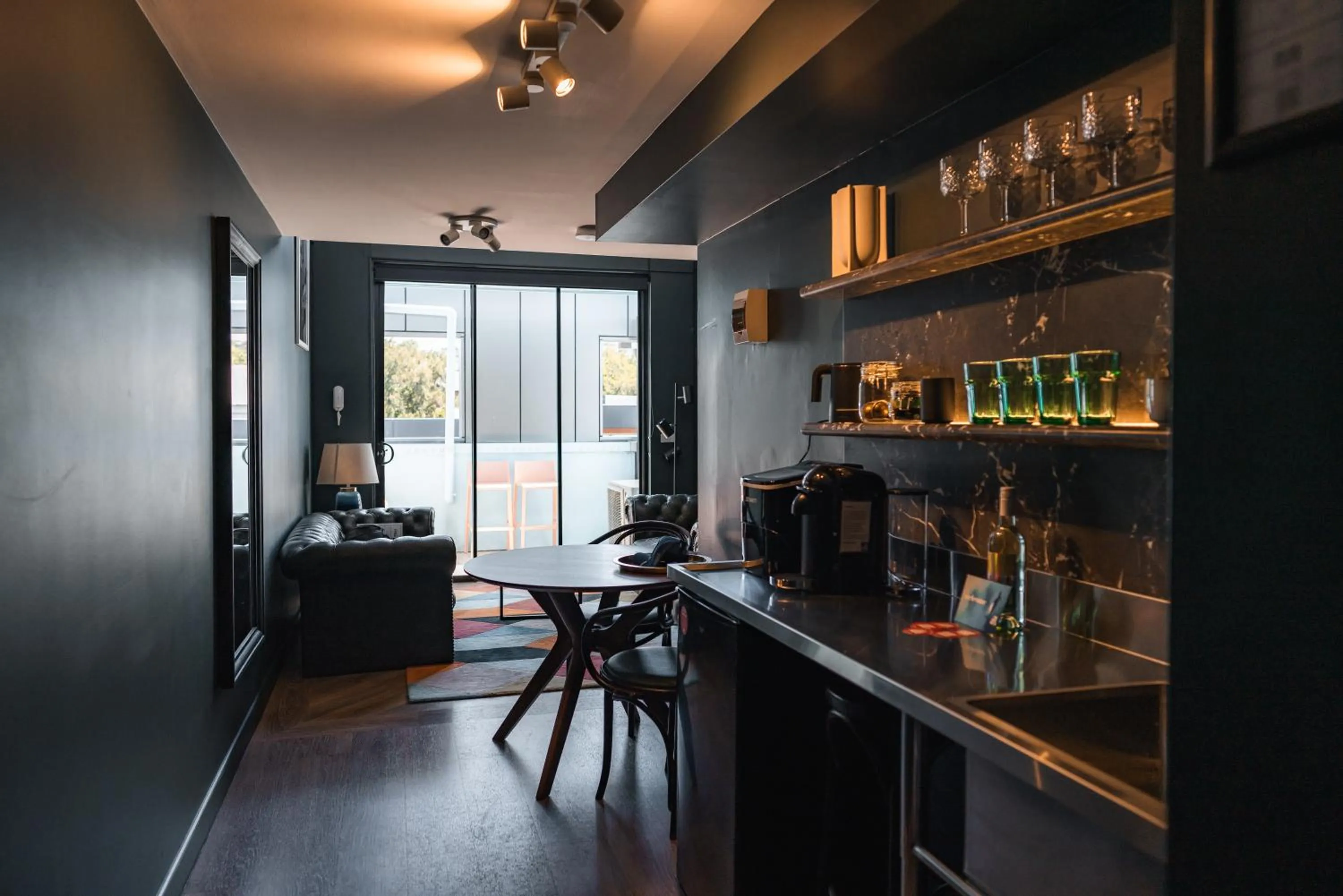 Living room in The Blue Hotel Bondi