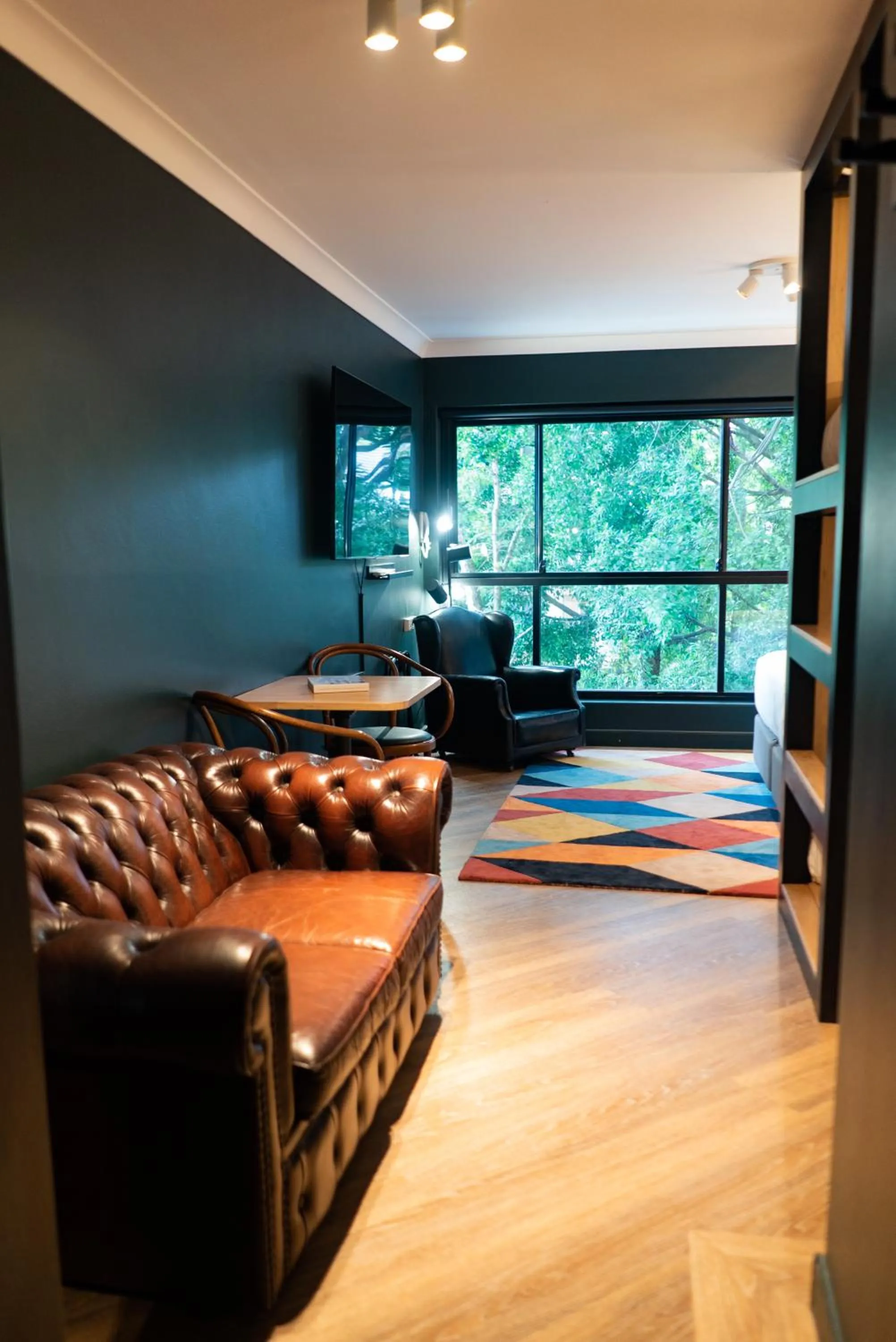 Seating area in The Blue Hotel Bondi