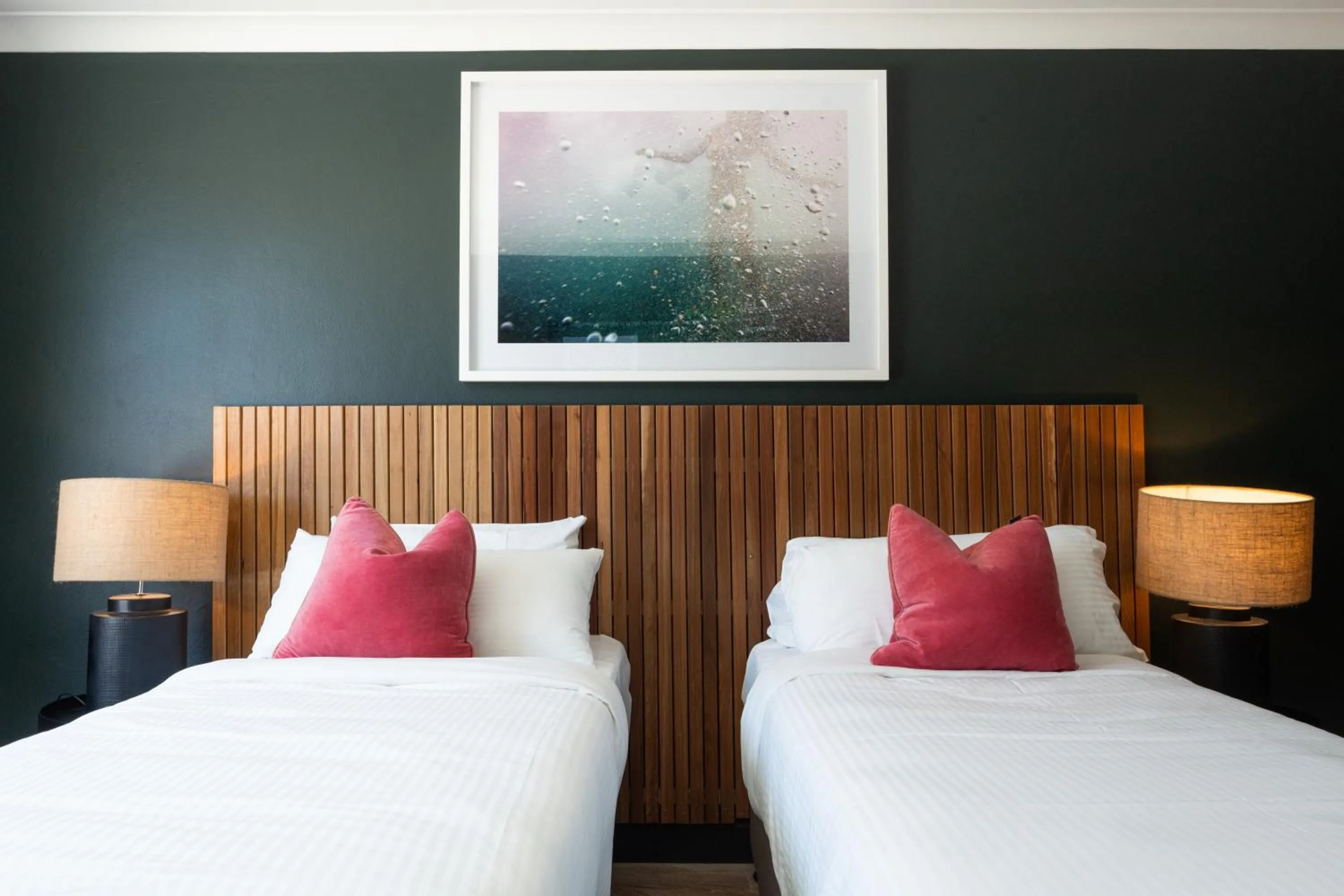 Bed in The Blue Hotel Bondi