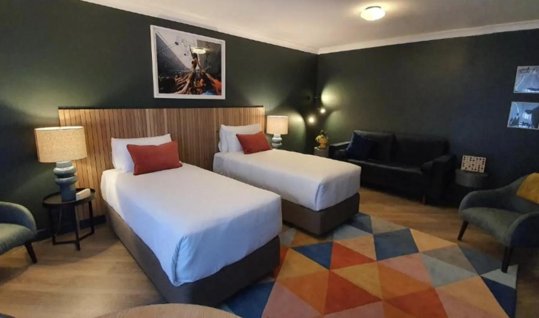 Bed in The Blue Hotel Bondi