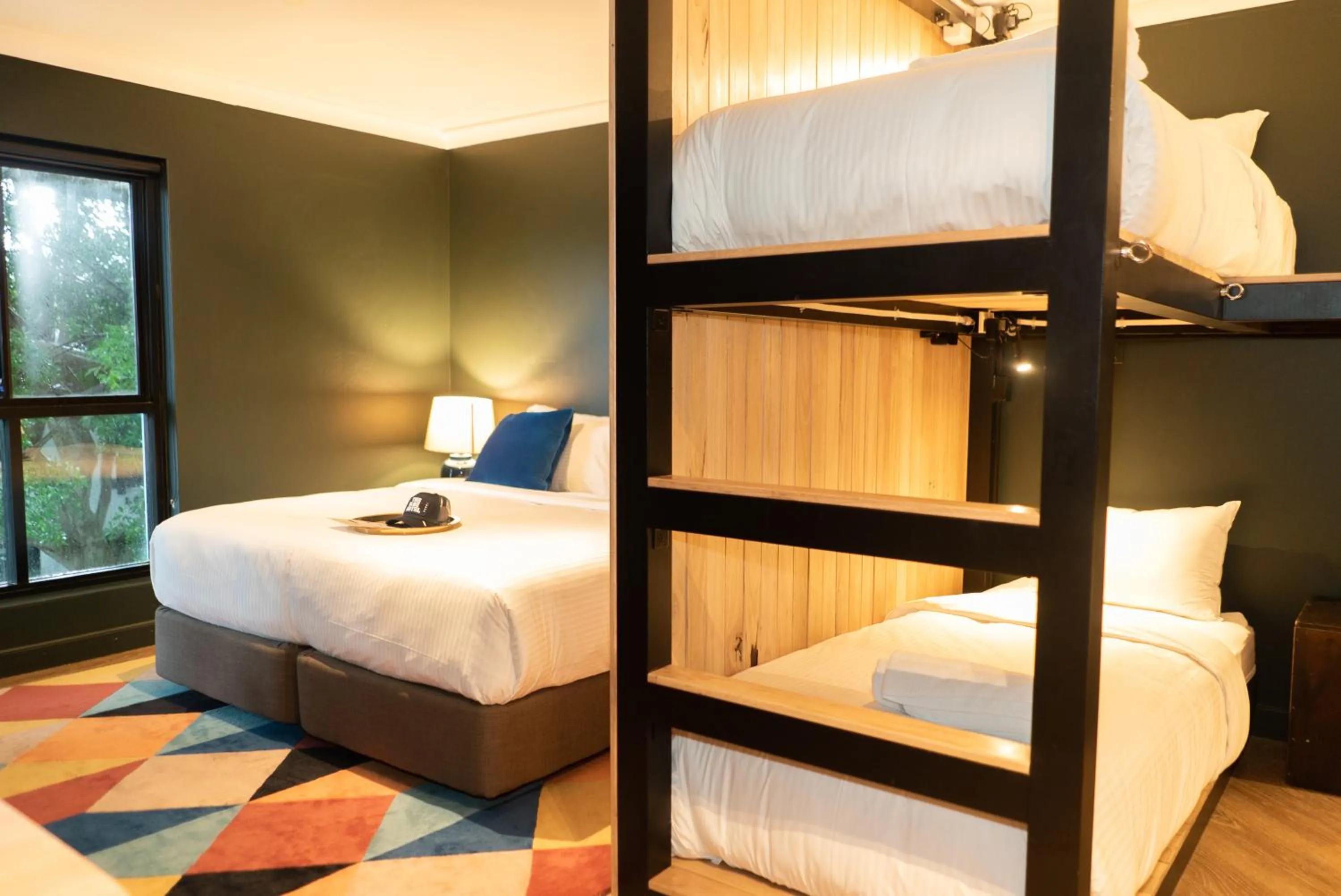 Bed in The Blue Hotel Bondi