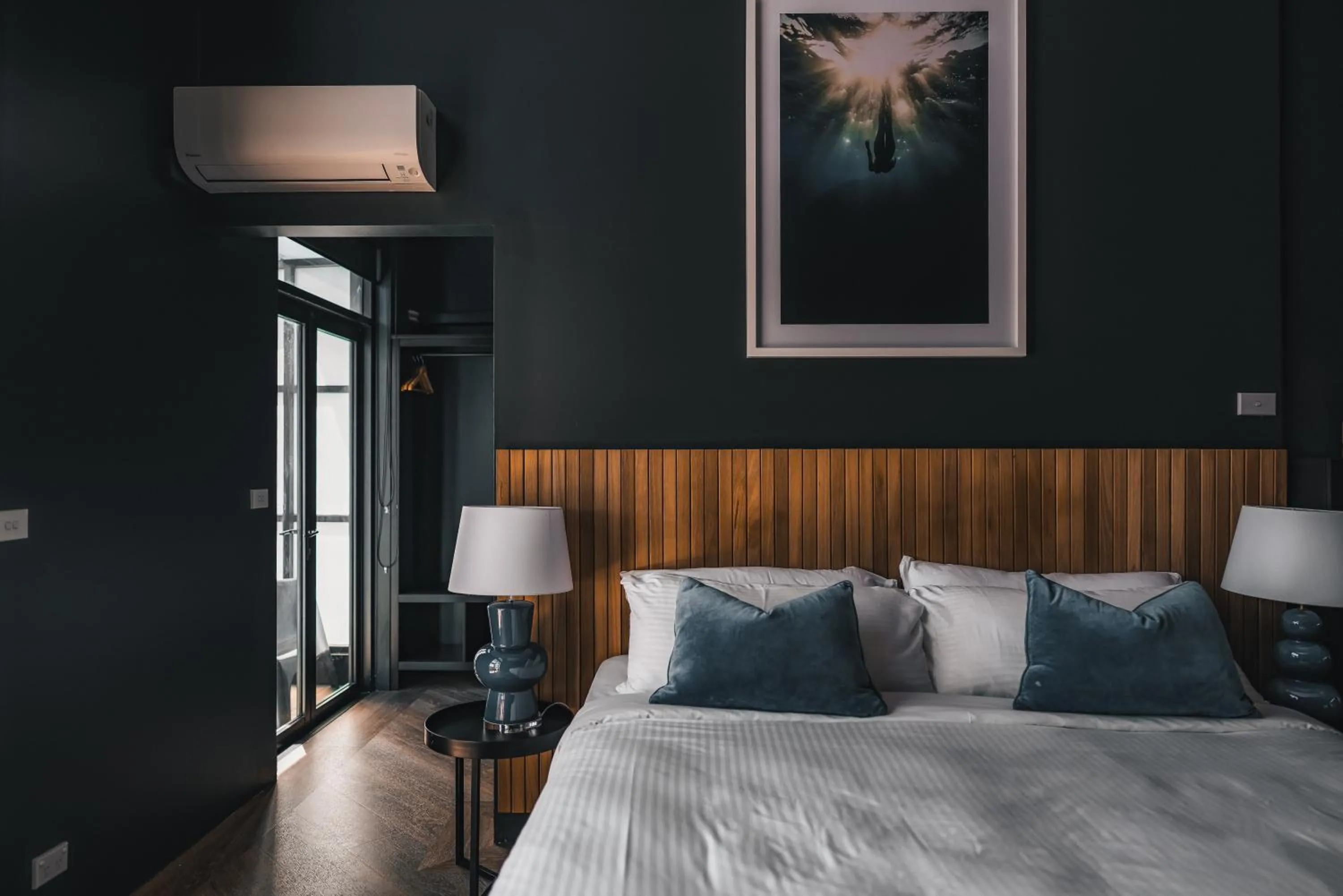 Bed in The Blue Hotel Bondi