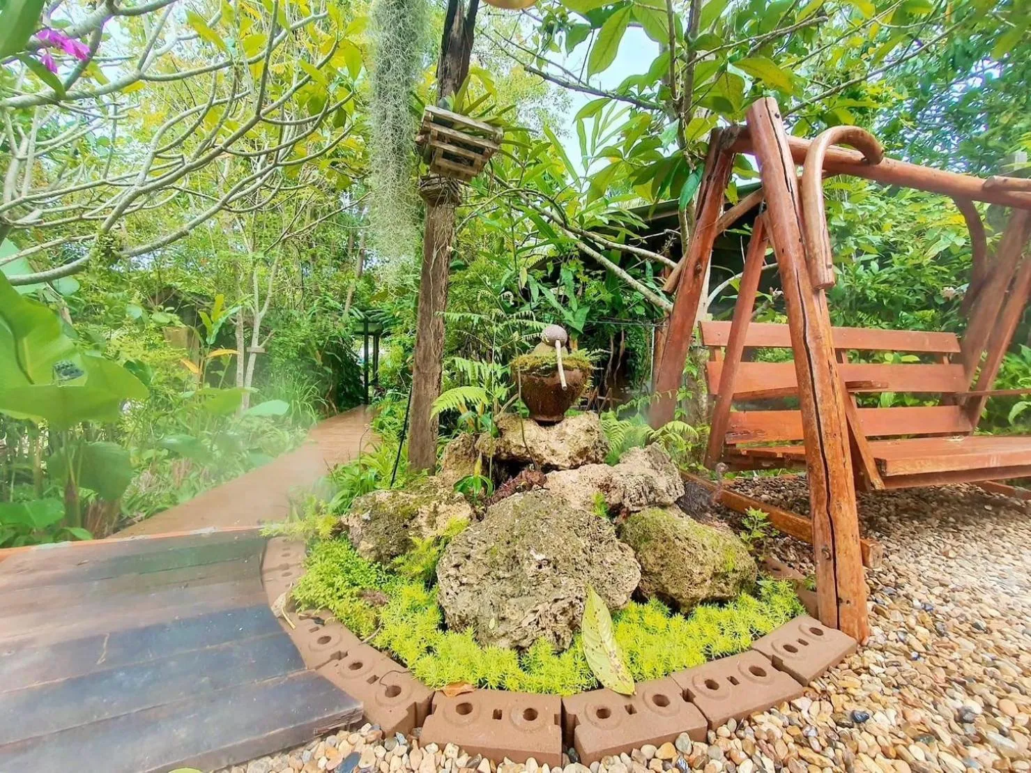 Garden in Nokkamin Home Chiang Dao