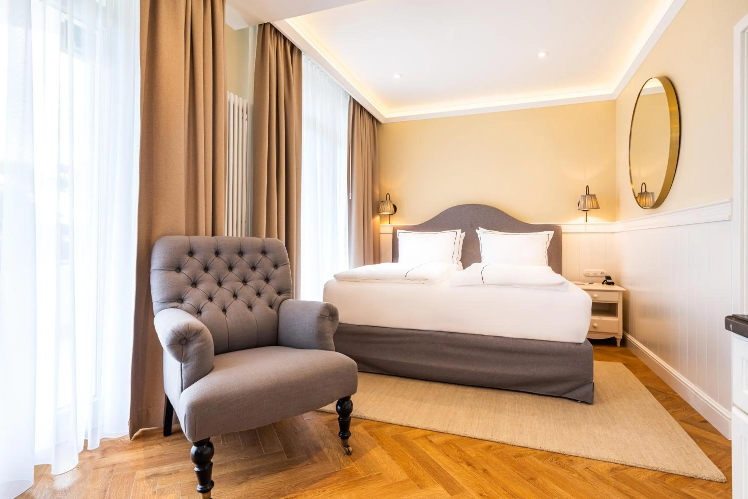 Bed in Strandhotel Ahlbeck