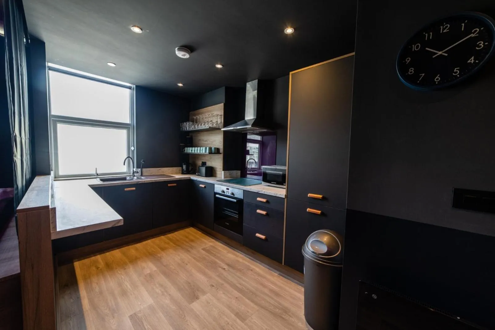 Kitchen or kitchenette in Hollywood Suite Sasco Apartments