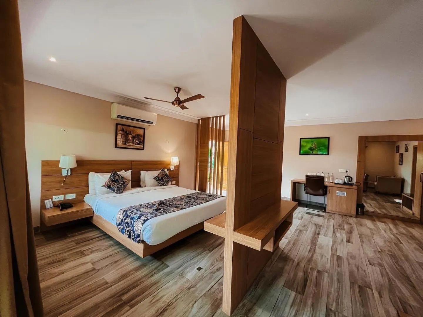 Photo of the whole room, Bed in DESI THATH RESORT
