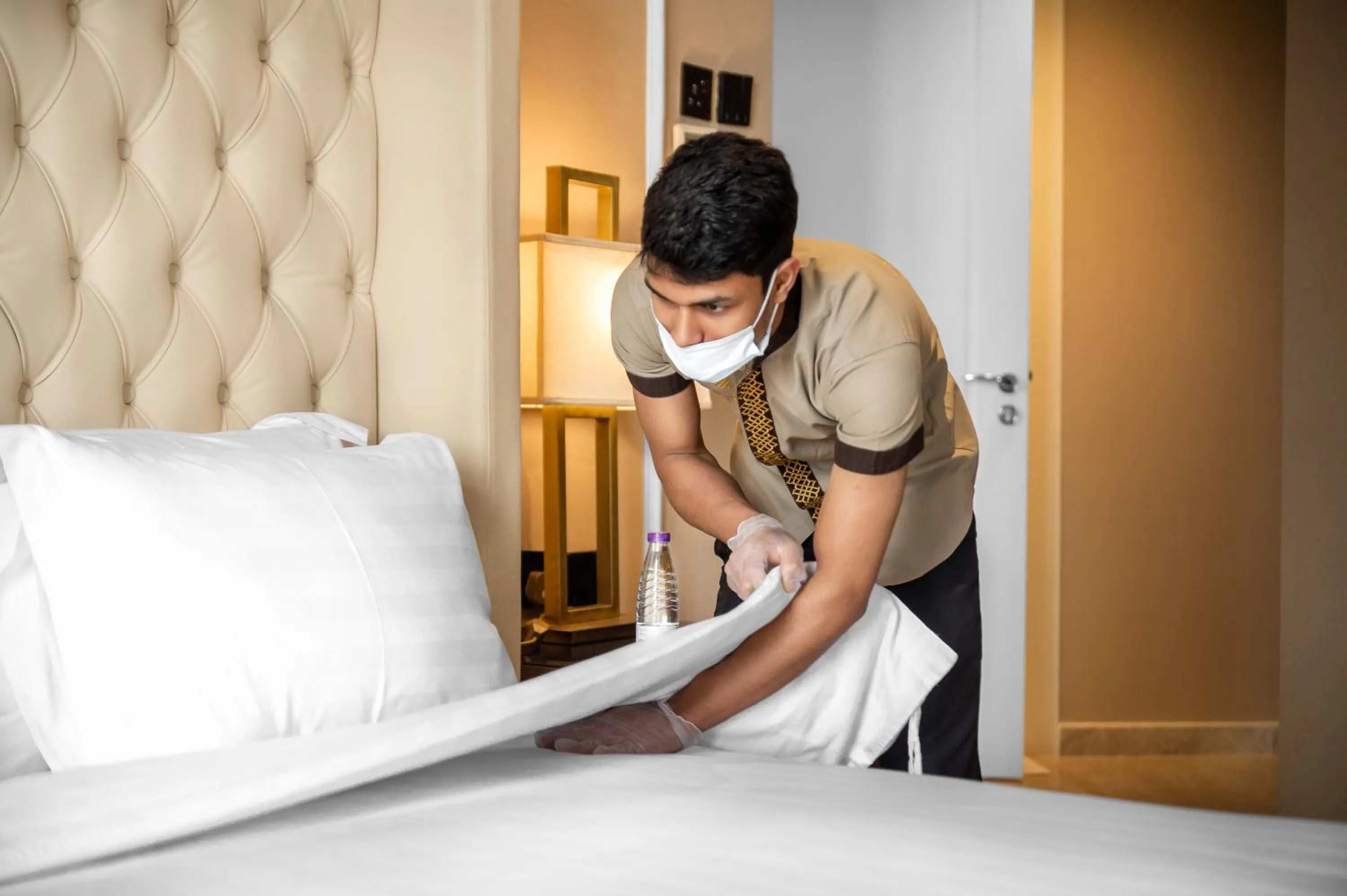 Bed in فندق سكناي رويال - Suknai Royal Hotel