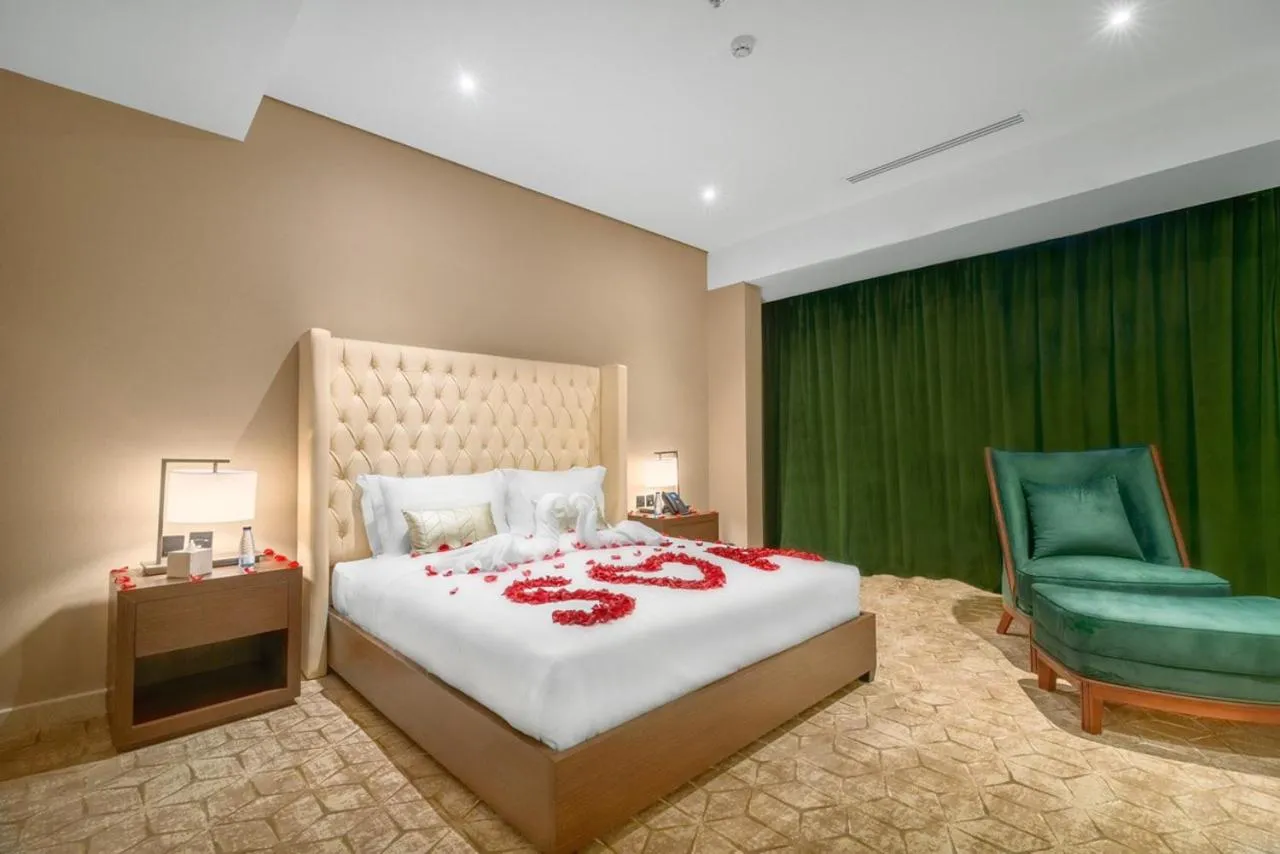Bed in فندق سكناي رويال - Suknai Royal Hotel