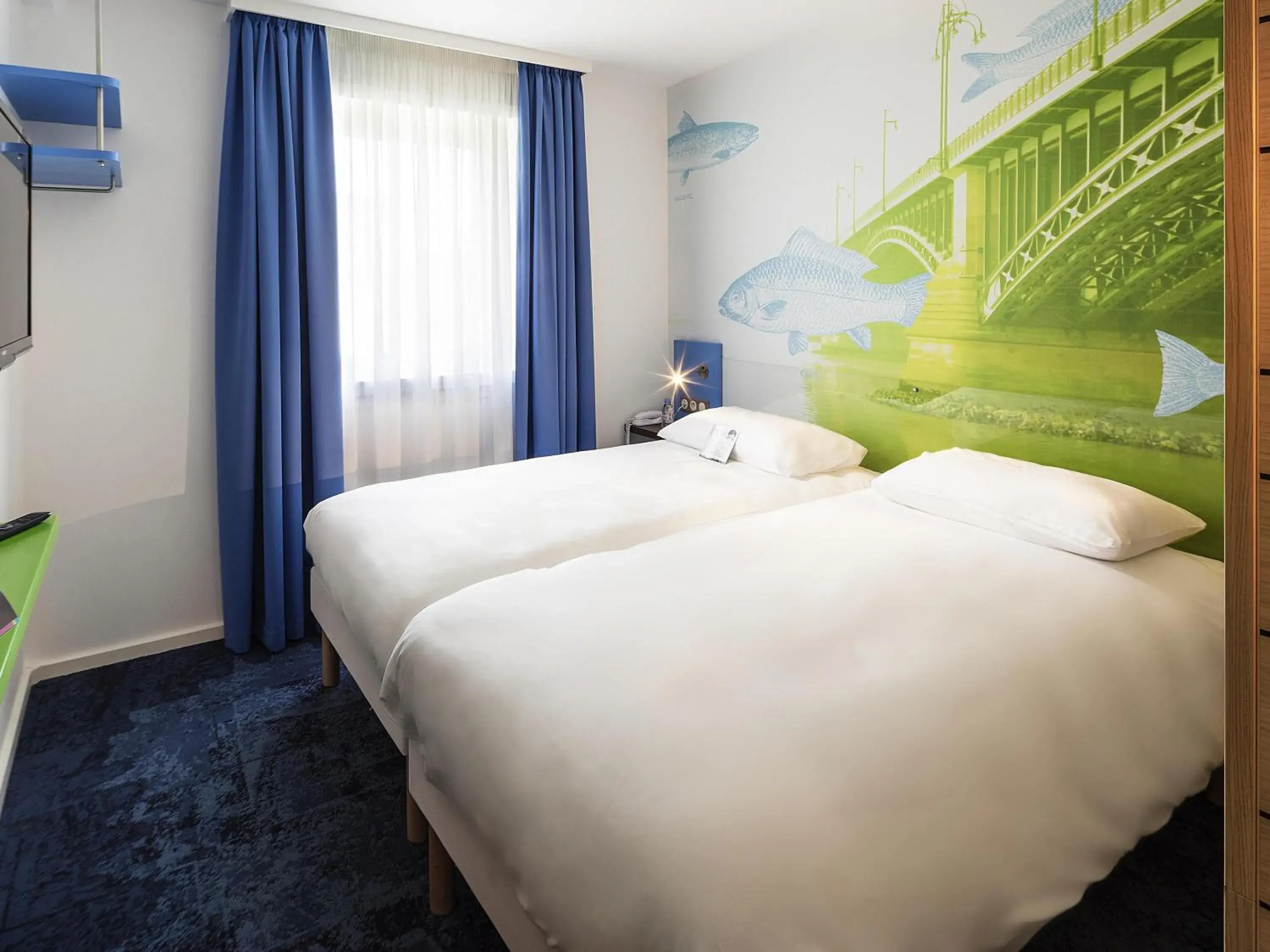 Bedroom, Bed in ibis Styles Strasbourg Avenue du Rhin Bedroom, Bed in ibis Styles Strasbourg Avenue du Rhin